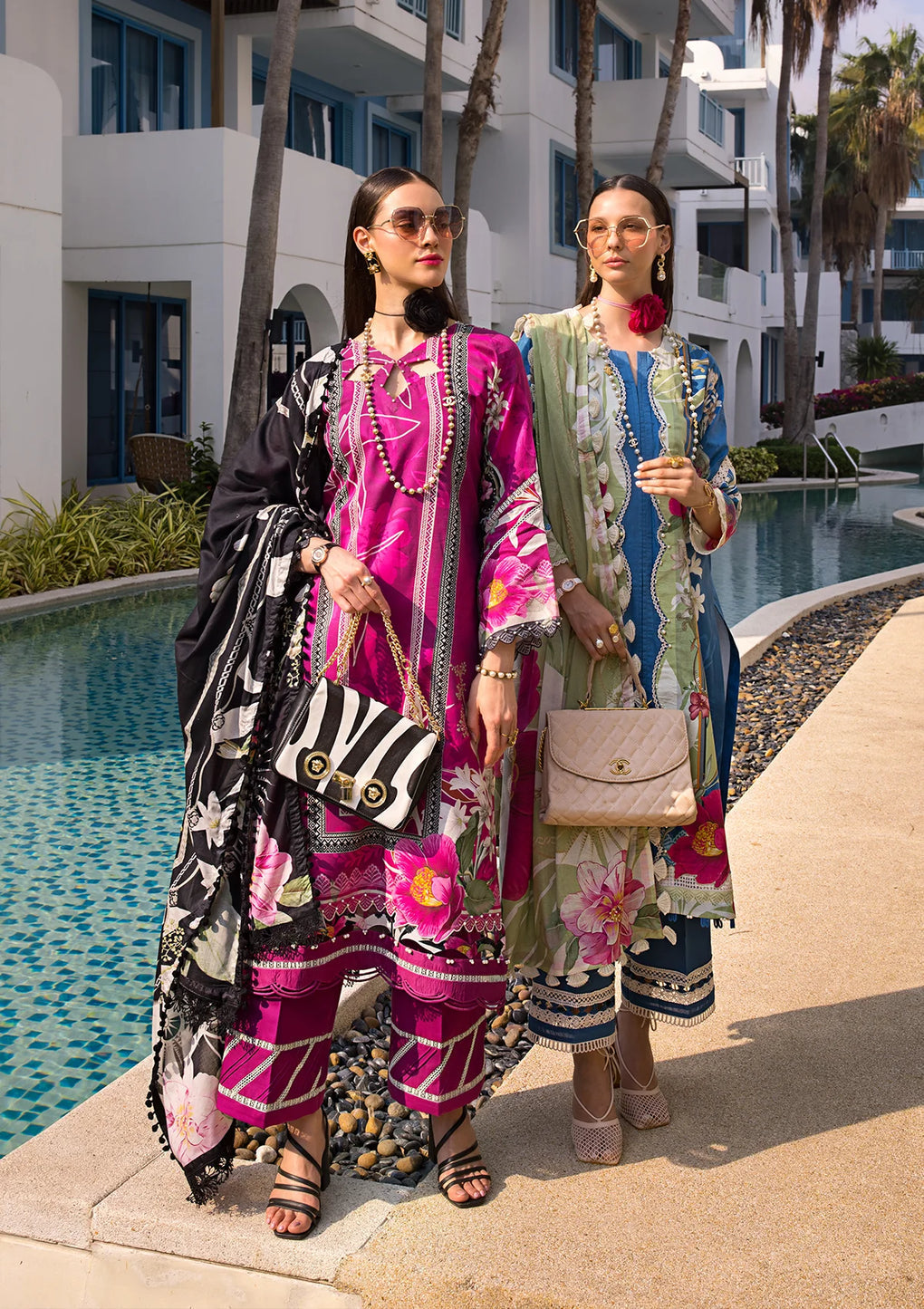 Elaf Premium | Prints Collection 2024 | EOP-08A PETUNIA - by - Libasekhas UK - Registered Vendor of : Elaf Premium - 100% Original Designer Dresss