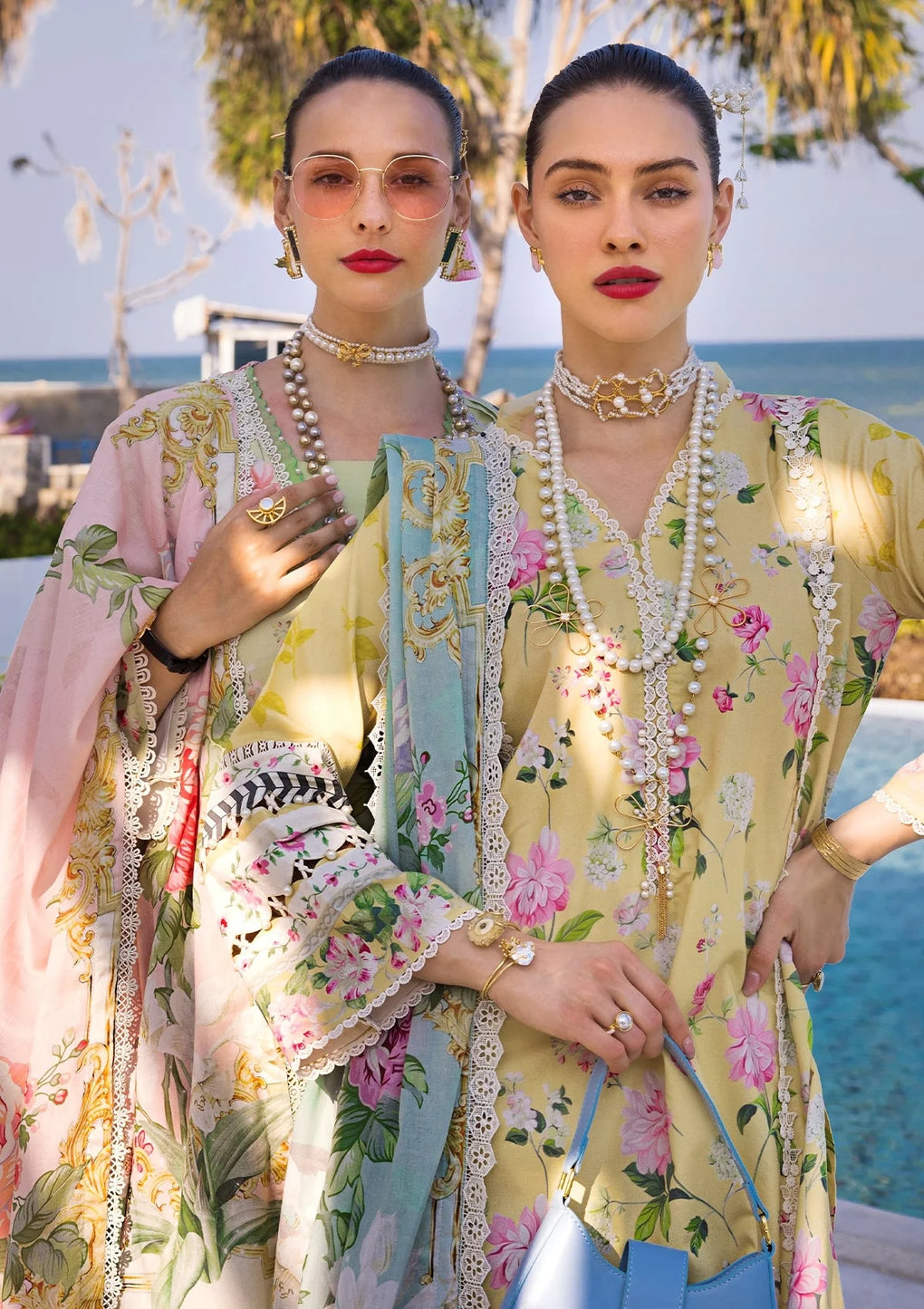 Elaf Premium | Prints Collection 2024 | EOP-02B HUAHIN CHIC - by - Libasekhas UK - Registered Vendor of : Elaf Premium - 100% Original Designer Dresss