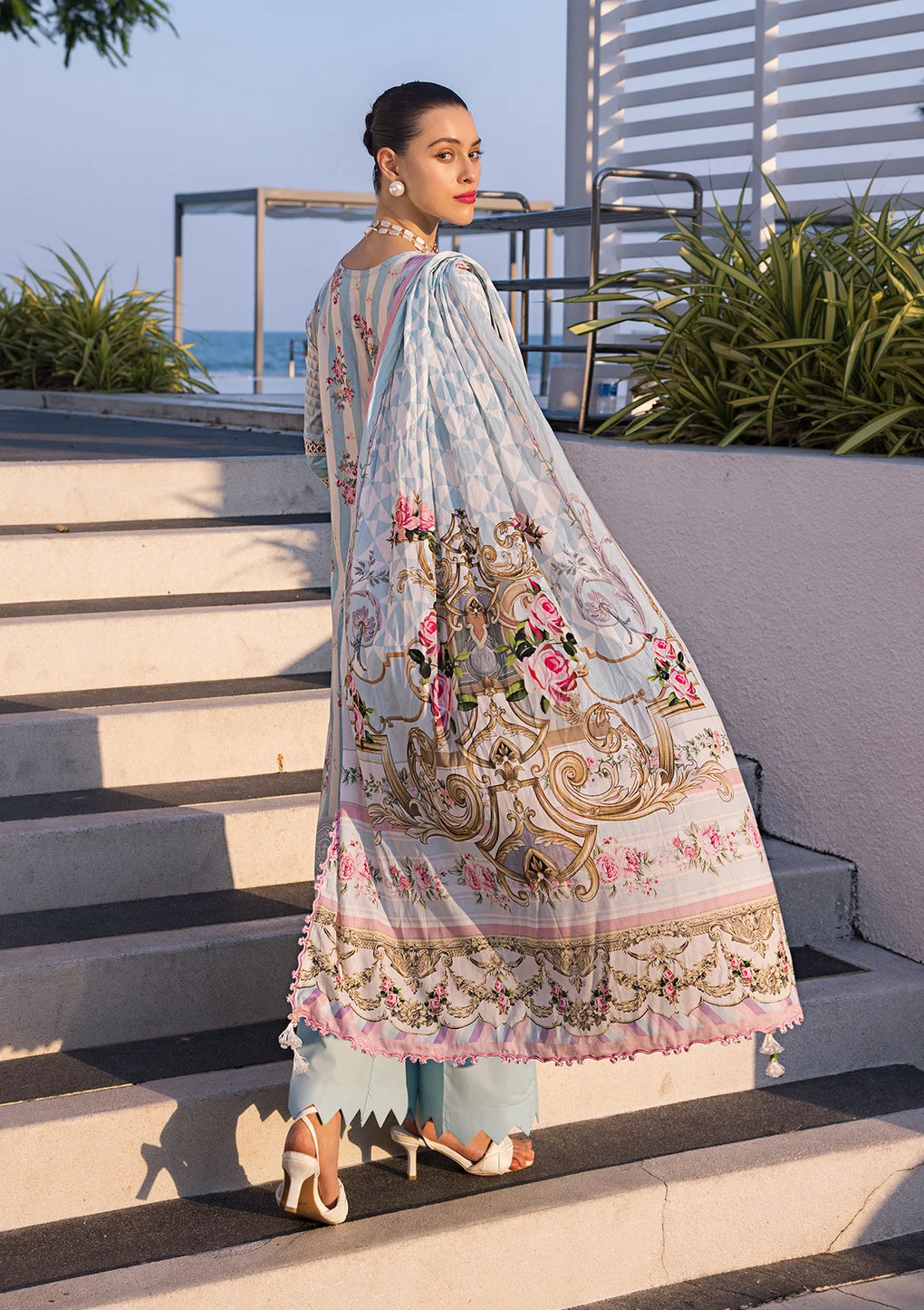 Elaf Premium | Prints Collection 2024 | EOP-04B MARLENE - by - Libasekhas UK - Registered Vendor of : Elaf Premium - 100% Original Designer Dresss