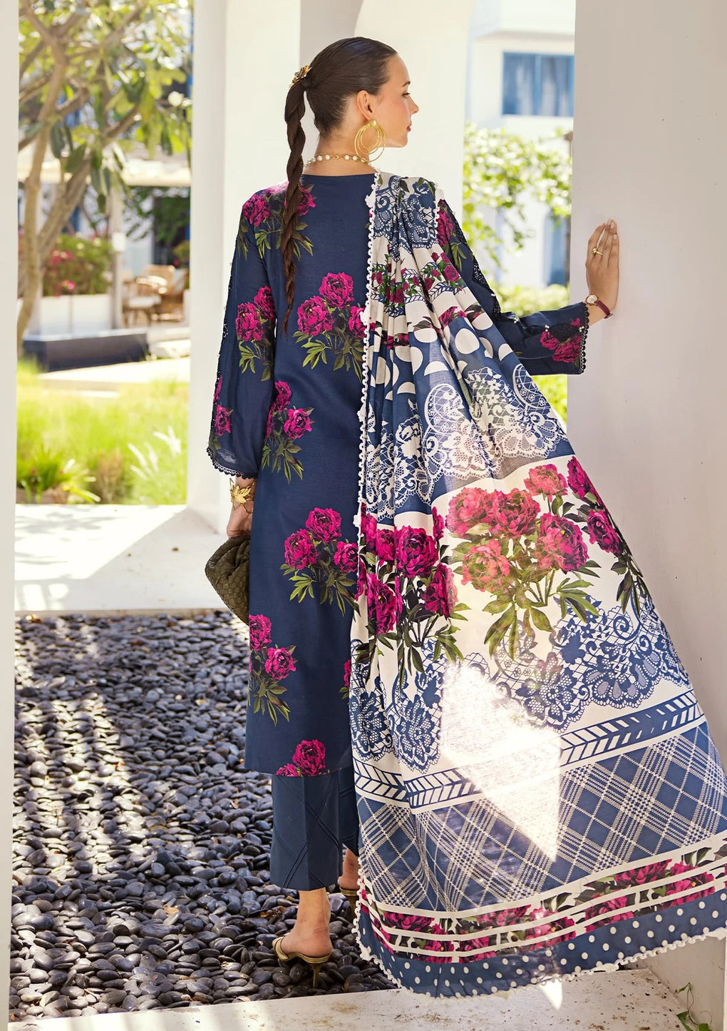 Elaf Premium | Prints Collection 2024 | EOP-03B PATTAYA POISE - by - Libasekhas UK - Registered Vendor of : Elaf Premium - 100% Original Designer Dresss