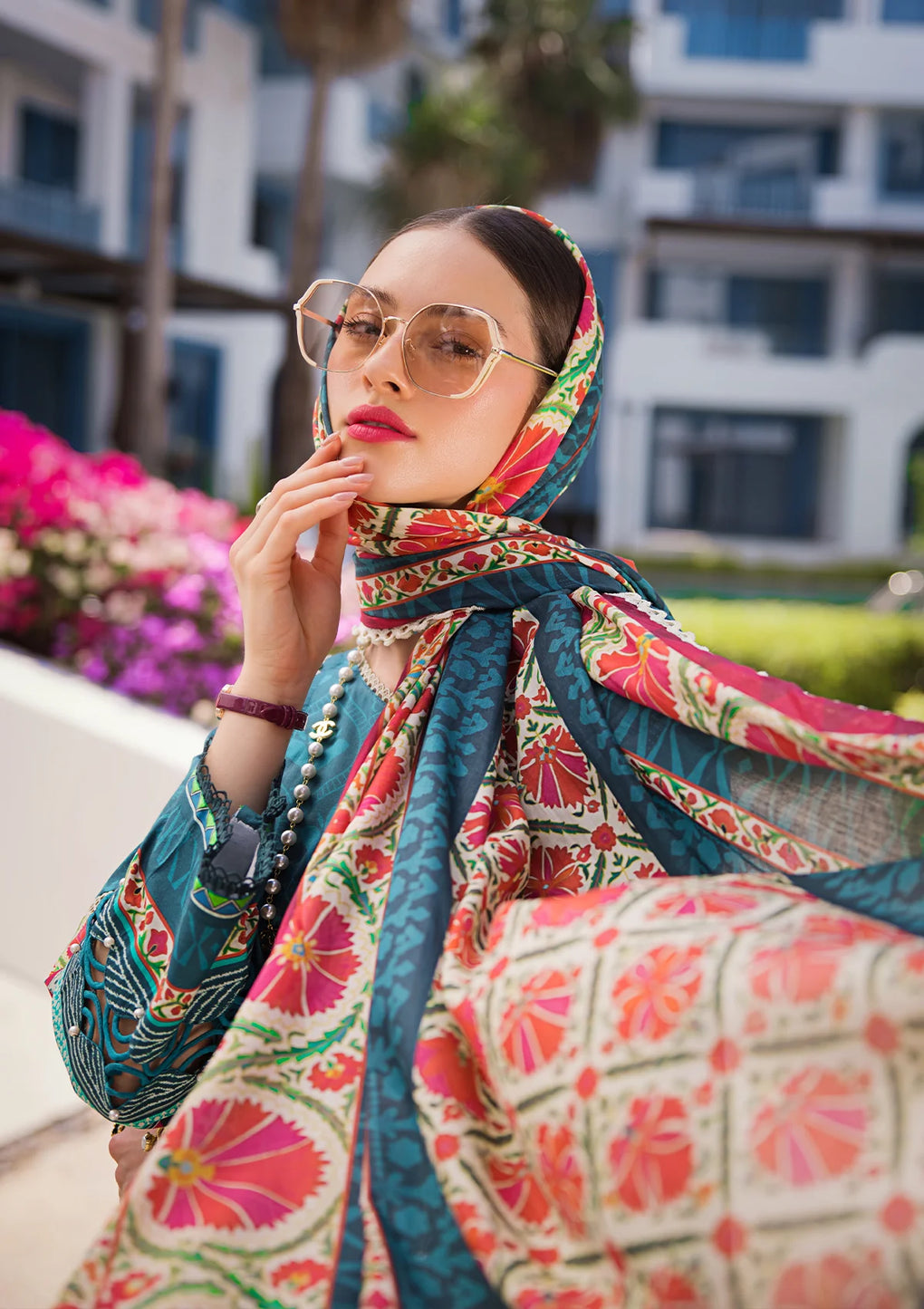 Elaf Premium | Prints Collection 2024 | EOP-07A FAUNA - by - Libasekhas UK - Registered Vendor of : Elaf Premium - 100% Original Designer Dresss