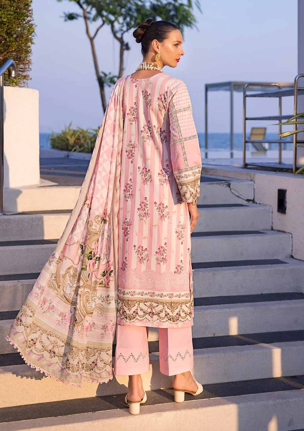 Elaf Premium | Prints Collection 2024 | EOP-04A THAI BLOOM - by - Libasekhas UK - Registered Vendor of : Elaf Premium - 100% Original Designer Dresss