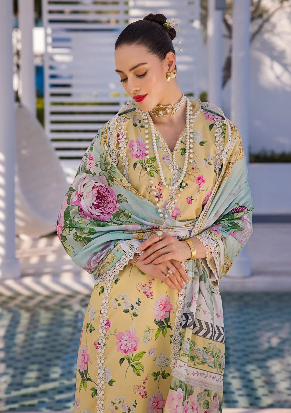 Elaf Premium | Prints Collection 2024 | EOP-02B HUAHIN CHIC - by - Libasekhas UK - Registered Vendor of : Elaf Premium - 100% Original Designer Dresss