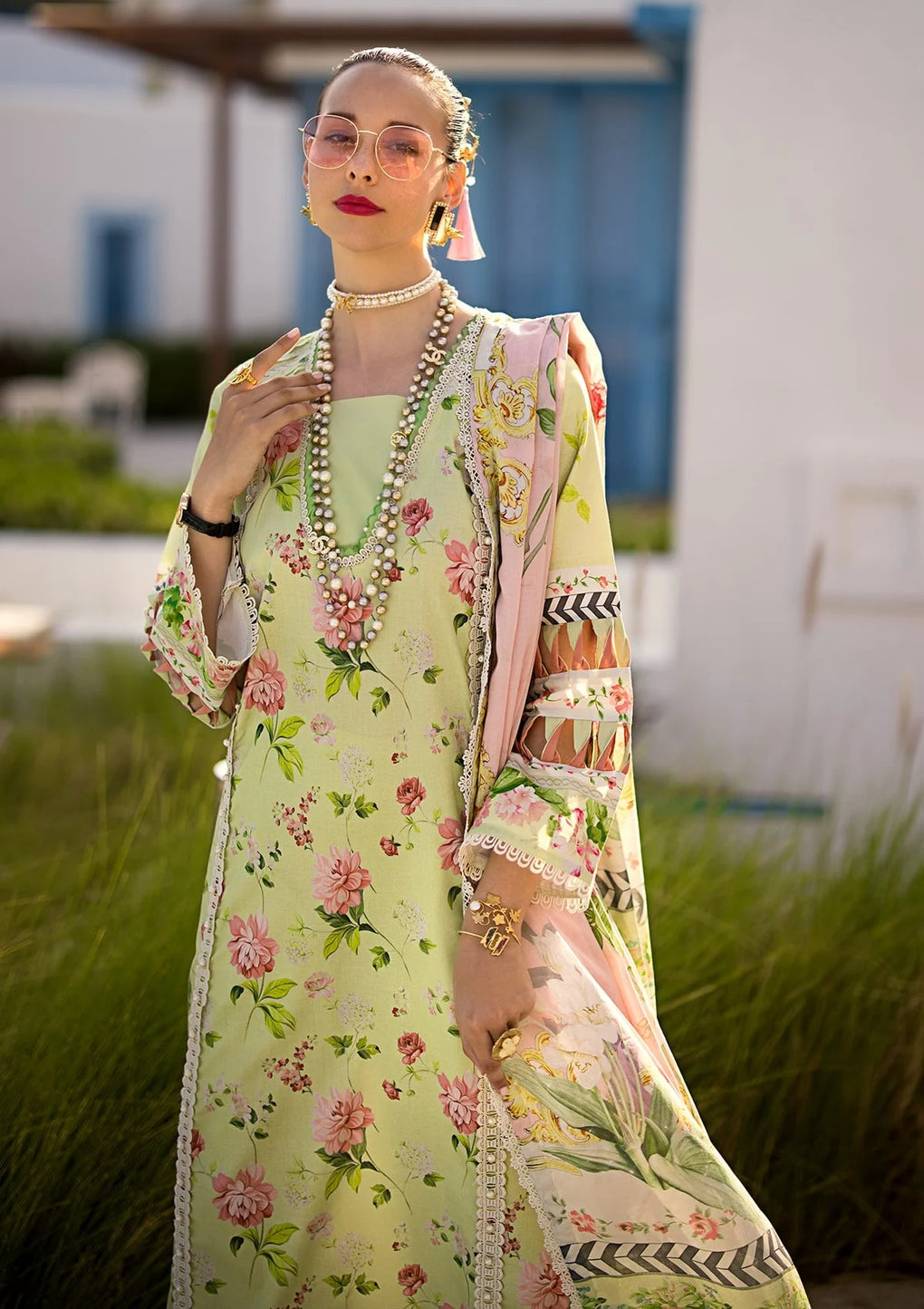 Elaf Premium | Prints Collection 2024 | EOP-02A CHELSEA - by - Libasekhas UK - Registered Vendor of : Elaf Premium - 100% Original Designer Dresss