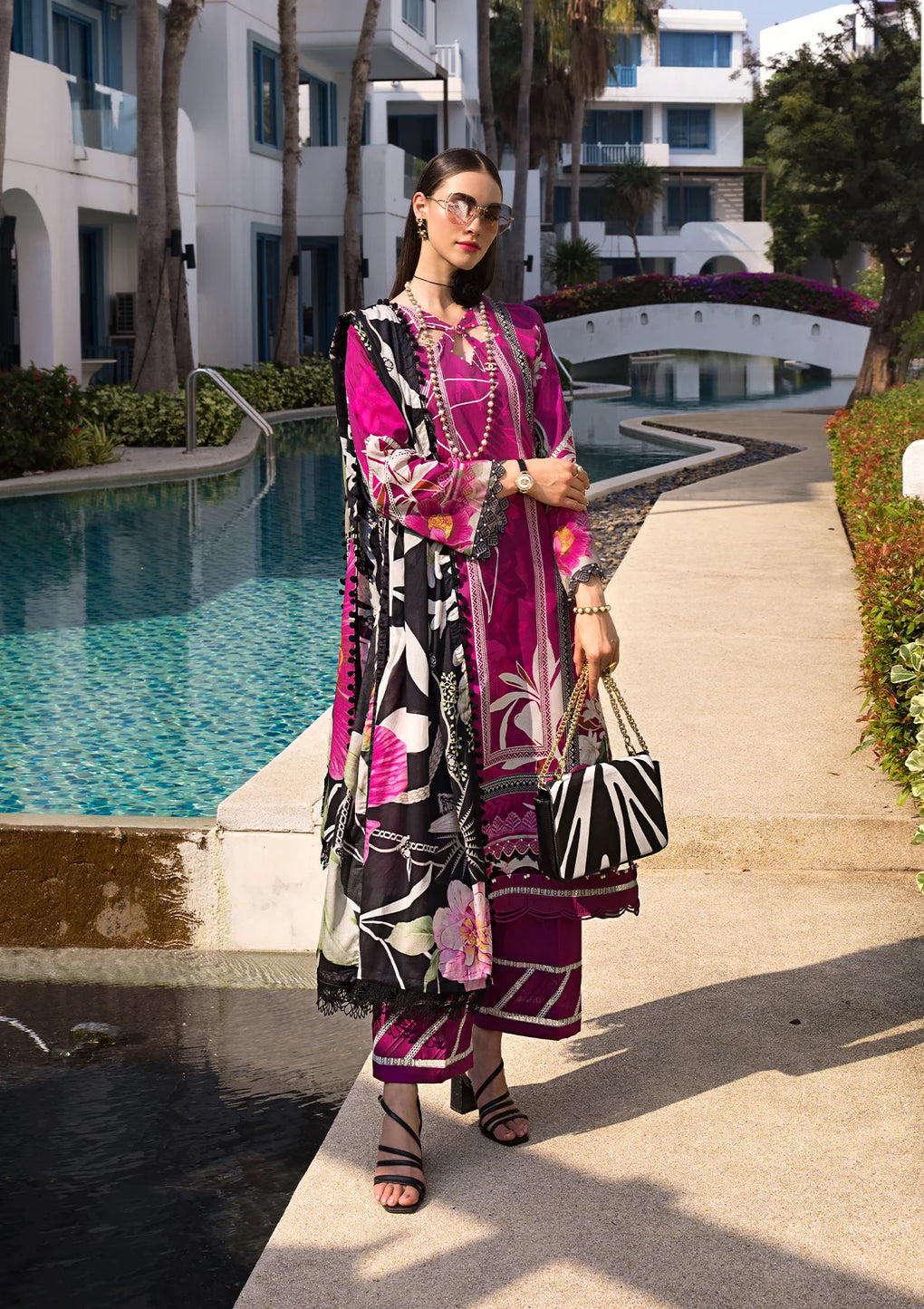 Elaf Premium | Prints Collection 2024 | EOP-08A PETUNIA - by - Libasekhas UK - Registered Vendor of : Elaf Premium - 100% Original Designer Dresss
