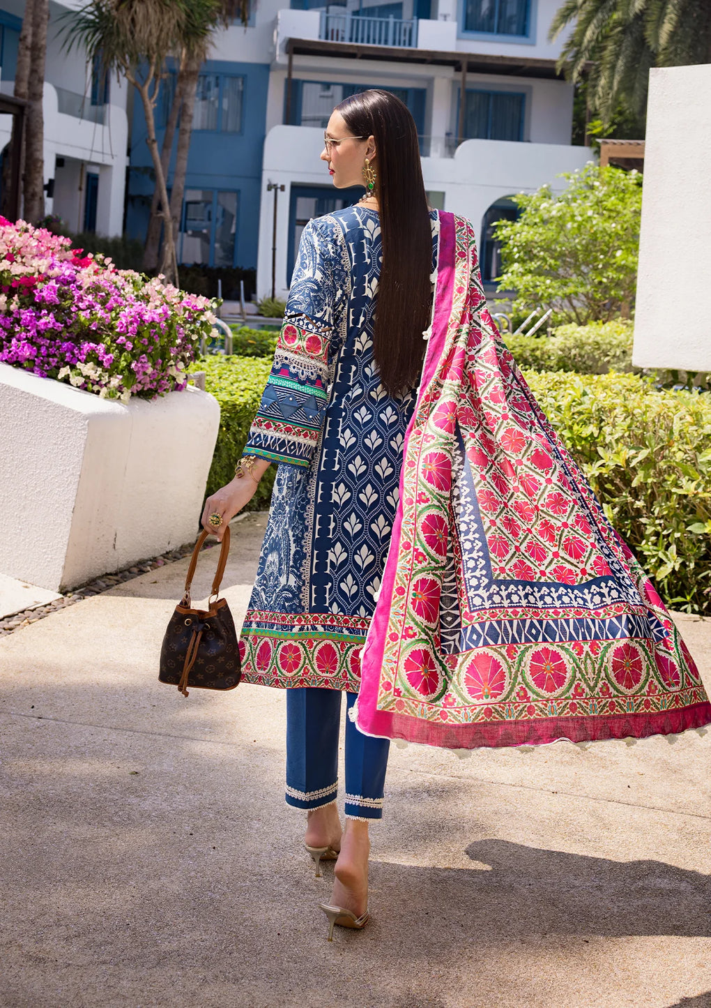 Elaf Premium | Prints Collection 2024 | EOP-07B ELNAZ - by - Libasekhas UK - Registered Vendor of : Elaf Premium - 100% Original Designer Dresss
