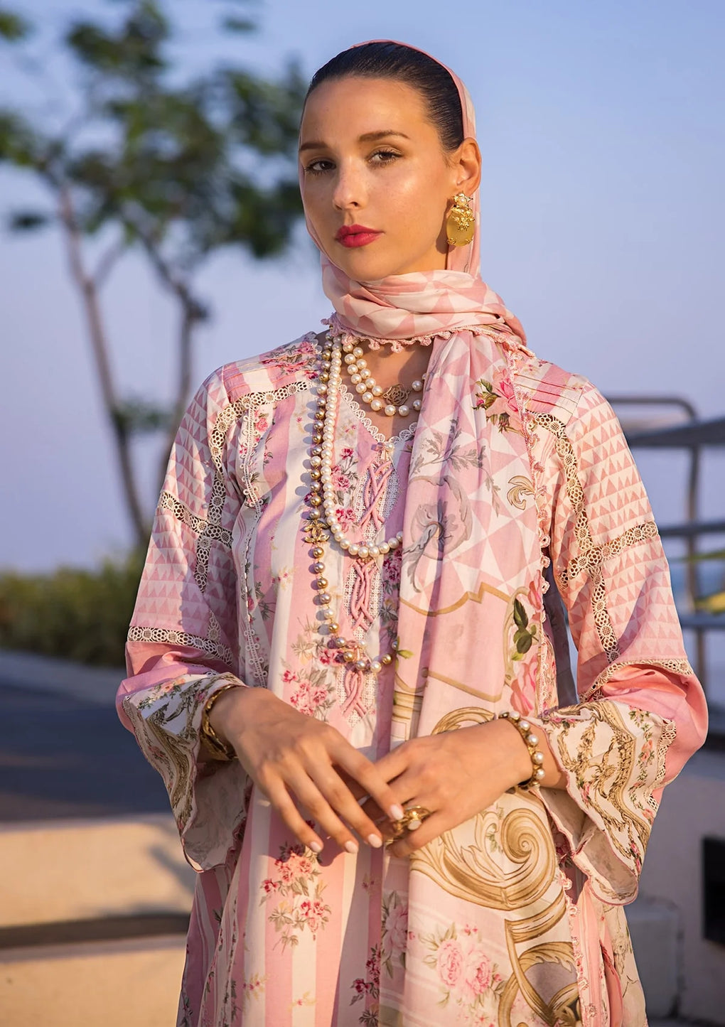 Elaf Premium | Prints Collection 2024 | EOP-04A THAI BLOOM - by - Libasekhas UK - Registered Vendor of : Elaf Premium - 100% Original Designer Dresss