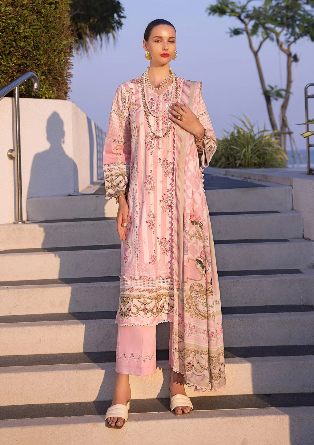 Elaf Premium | Prints Collection 2024 | EOP-04A THAI BLOOM - by - Libasekhas UK - Registered Vendor of : Elaf Premium - 100% Original Designer Dresss