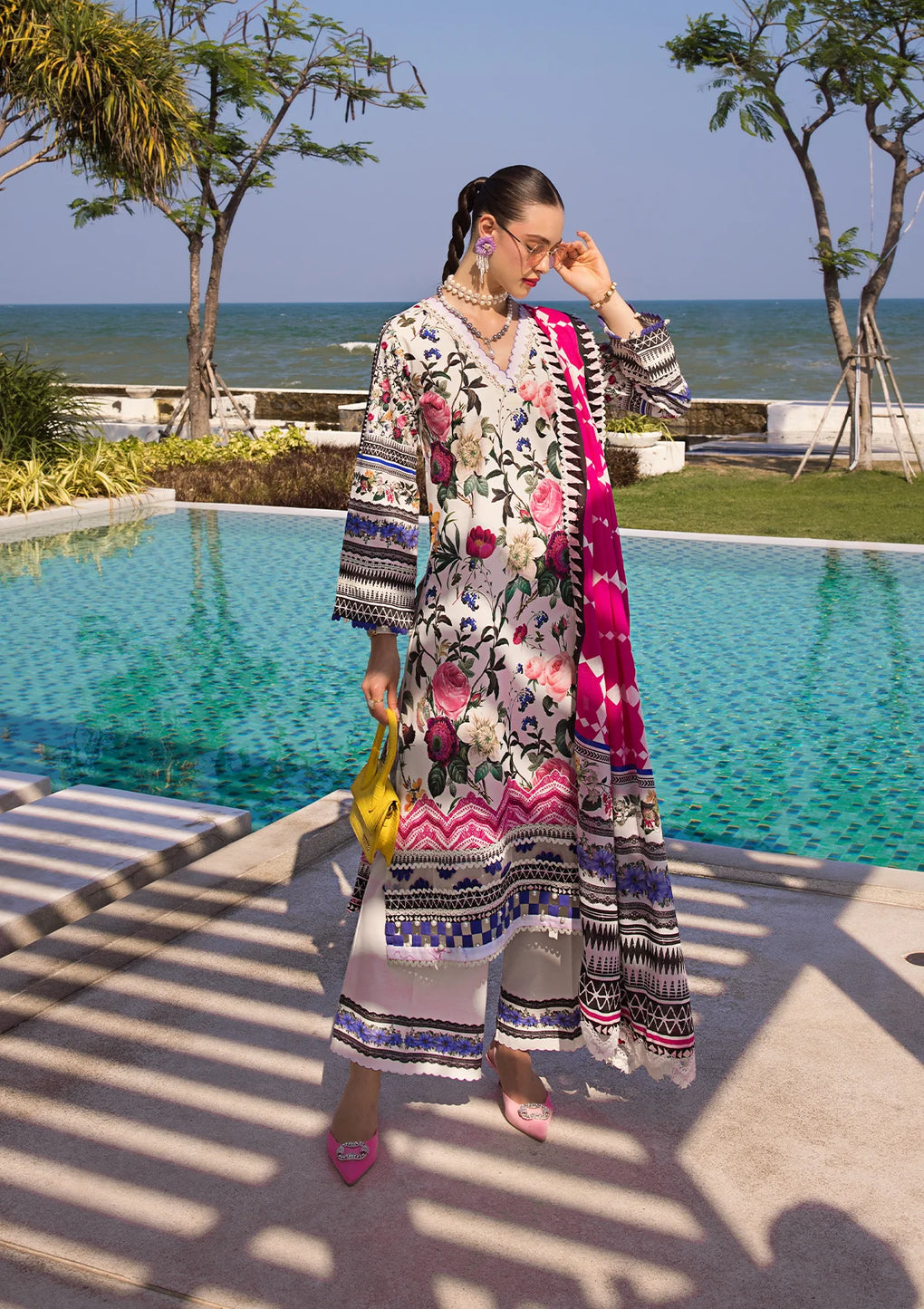 Elaf Premium | Prints Collection 2024 | EOP-06A AMARI MUSE - by - Libasekhas UK - Registered Vendor of : Elaf Premium - 100% Original Designer Dresss
