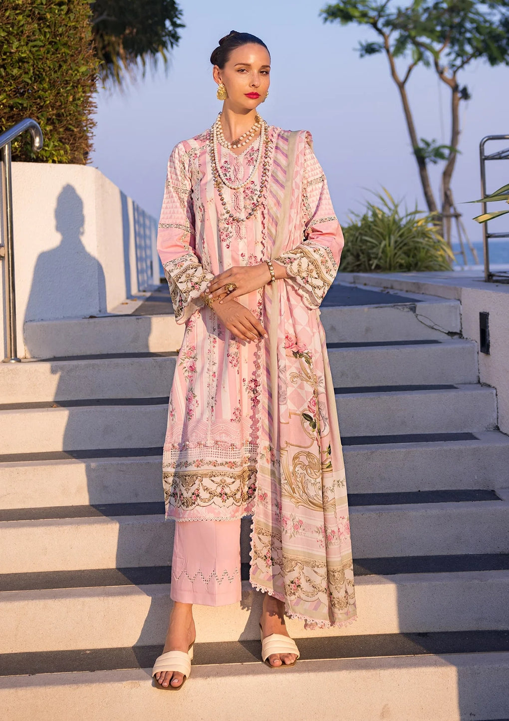 Elaf Premium | Prints Collection 2024 | EOP-04A THAI BLOOM - by - Libasekhas UK - Registered Vendor of : Elaf Premium - 100% Original Designer Dresss