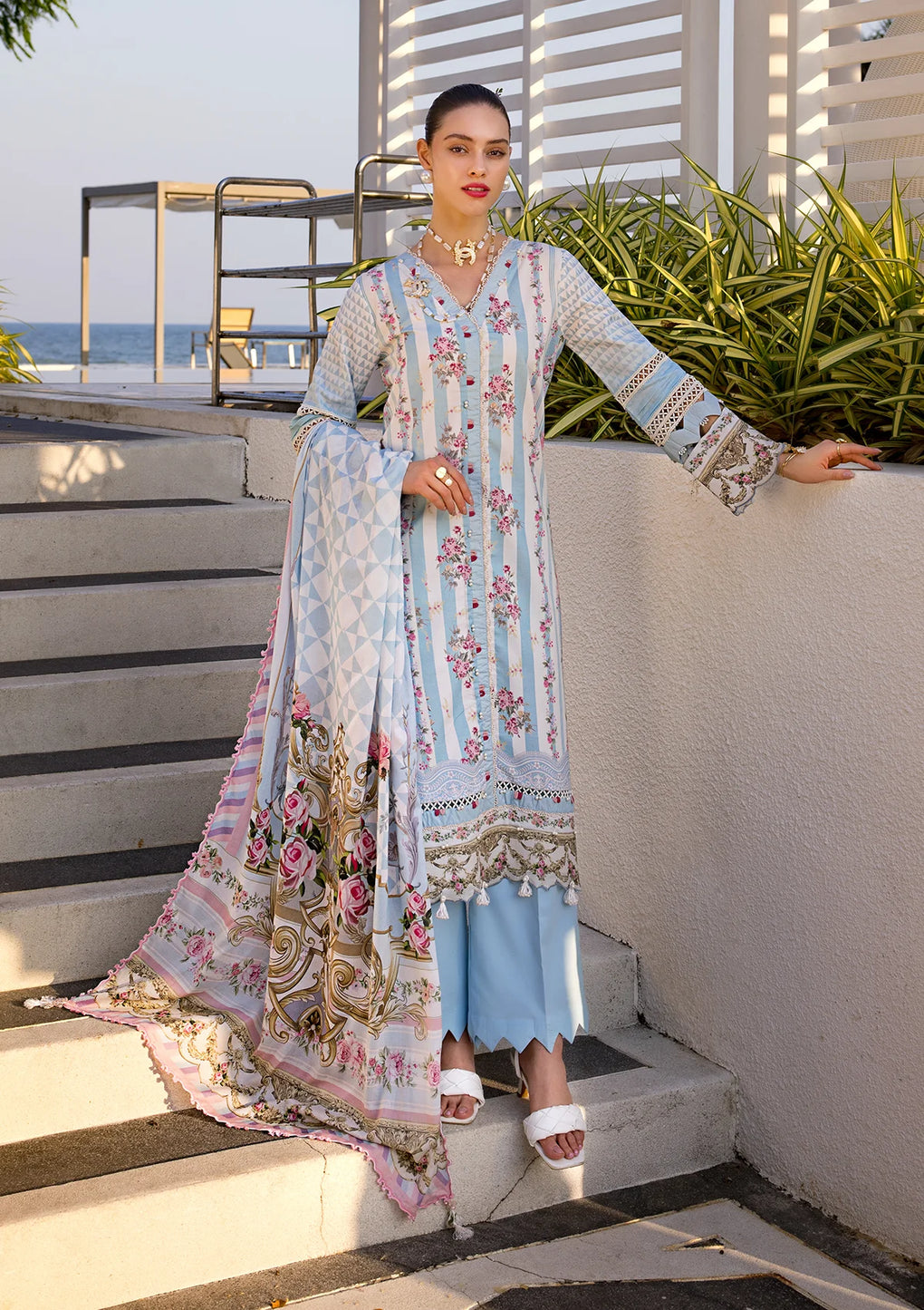 Elaf Premium | Prints Collection 2024 | EOP-04B MARLENE - by - Libasekhas UK - Registered Vendor of : Elaf Premium - 100% Original Designer Dresss