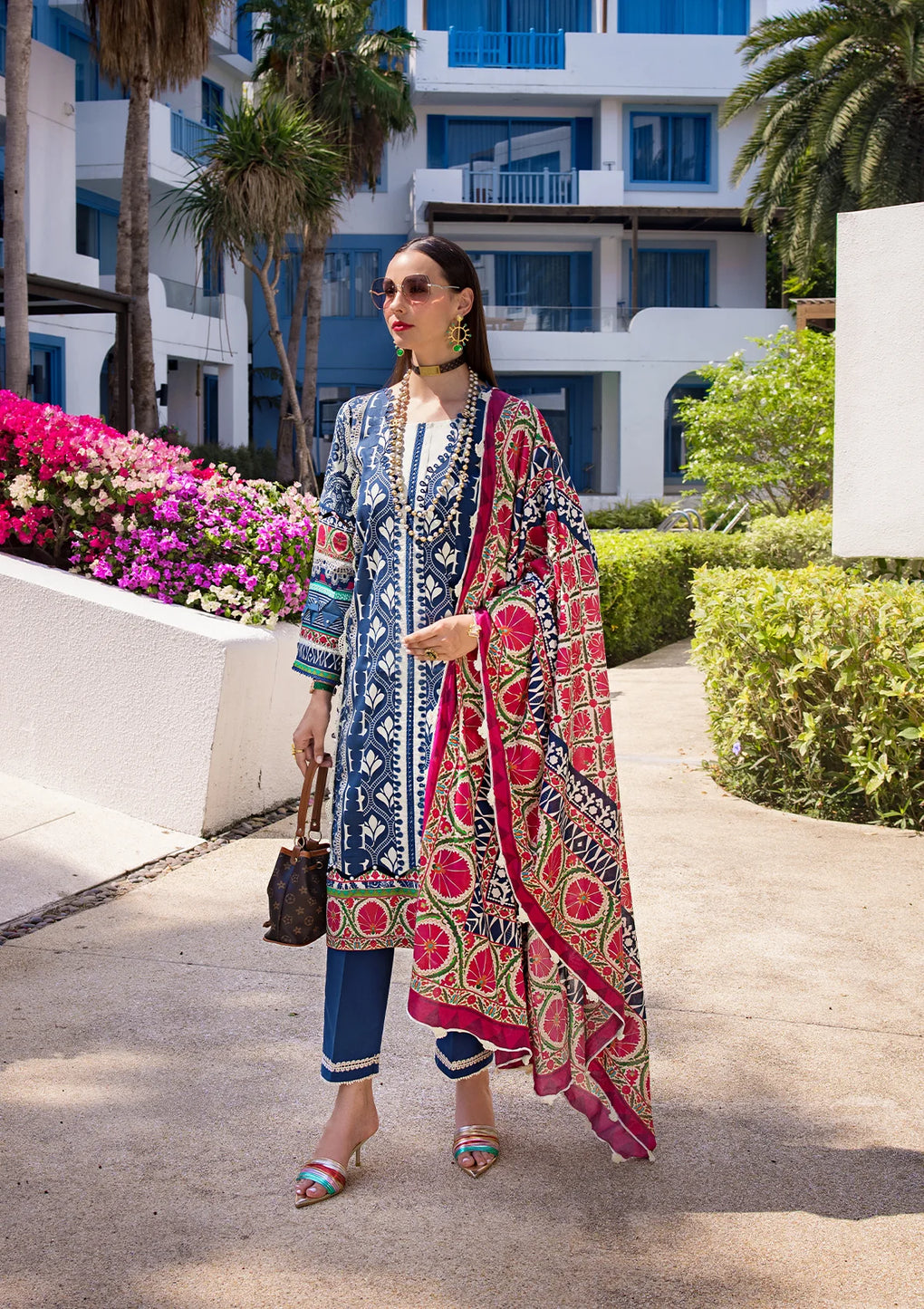 Elaf Premium | Prints Collection 2024 | EOP-07B ELNAZ - by - Libasekhas UK - Registered Vendor of : Elaf Premium - 100% Original Designer Dresss