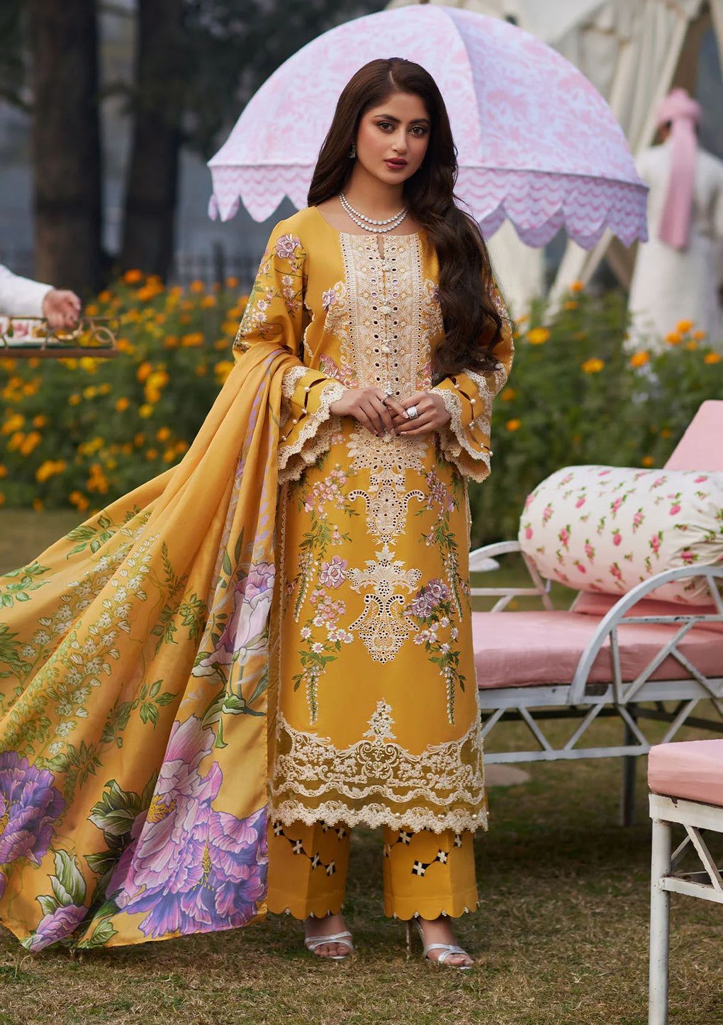 Elaf Premium | Eid Edit 2024 | ELE-12A SONA - by - Libasekhas UK - Registered Vendor of : Elaf Premium - 100% Original Designer Dresss