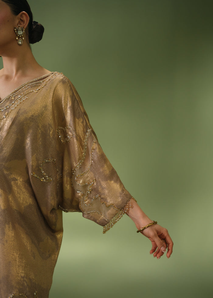 Jeem | Celestial Luxe Formals | ELIA BEIGE KAFTAN - by Libasekhas UK - Registered Vendor of : Jeem - 100% Original Designer Dress