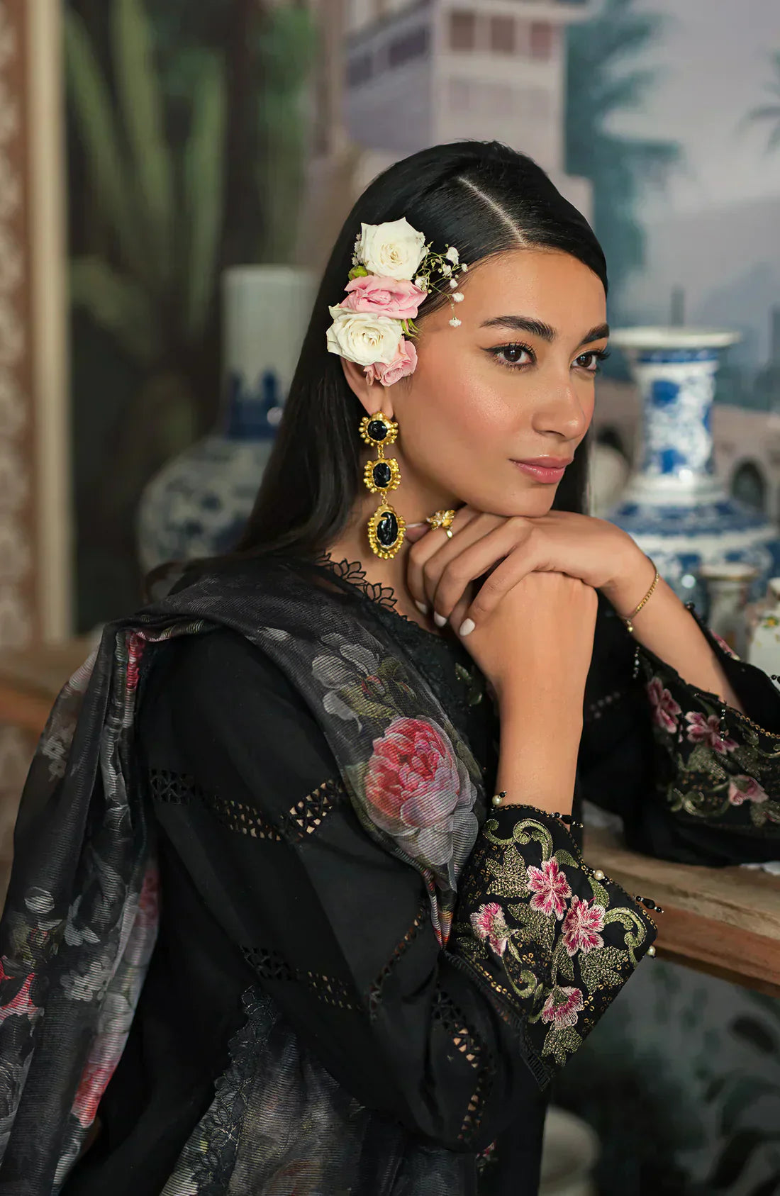 Emaan Adeel | Ayra Luxury Lawn 24 | AR-05 - by - Libasekhas UK - Registered Vendor of : Emaan Adeel - 100% Original Designer Dresss