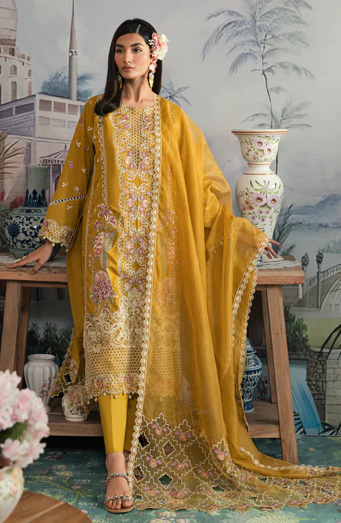 Emaan Adeel | Ayra Luxury Lawn 24 | AR-06 - by - Libasekhas UK - Registered Vendor of : Emaan Adeel - 100% Original Designer Dresss