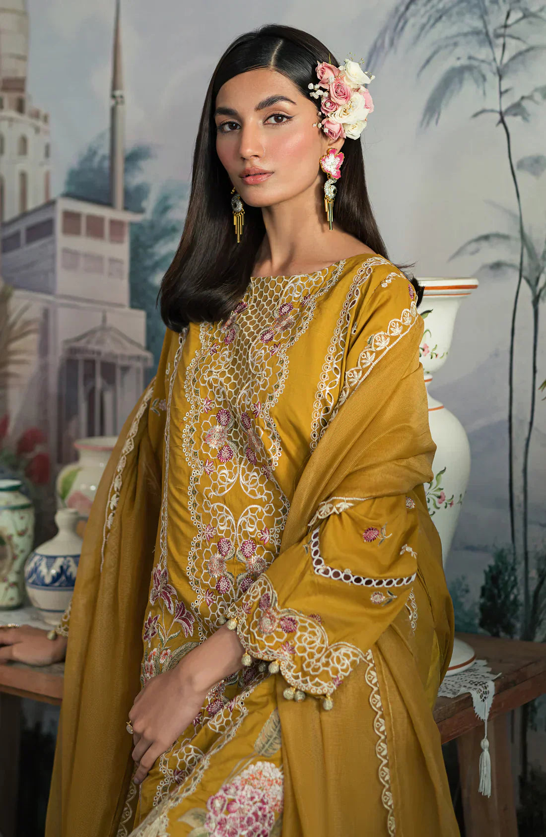 Emaan Adeel | Ayra Luxury Lawn 24 | AR-06 - by - Libasekhas UK - Registered Vendor of : Emaan Adeel - 100% Original Designer Dresss