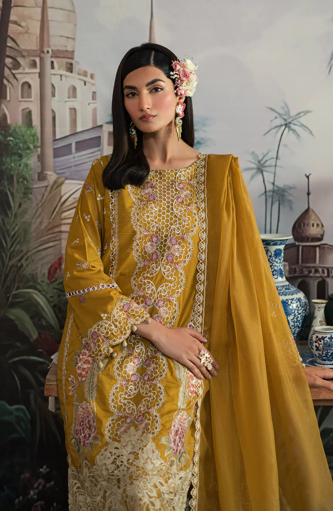Emaan Adeel | Ayra Luxury Lawn 24 | AR-06 - by - Libasekhas UK - Registered Vendor of : Emaan Adeel - 100% Original Designer Dresss