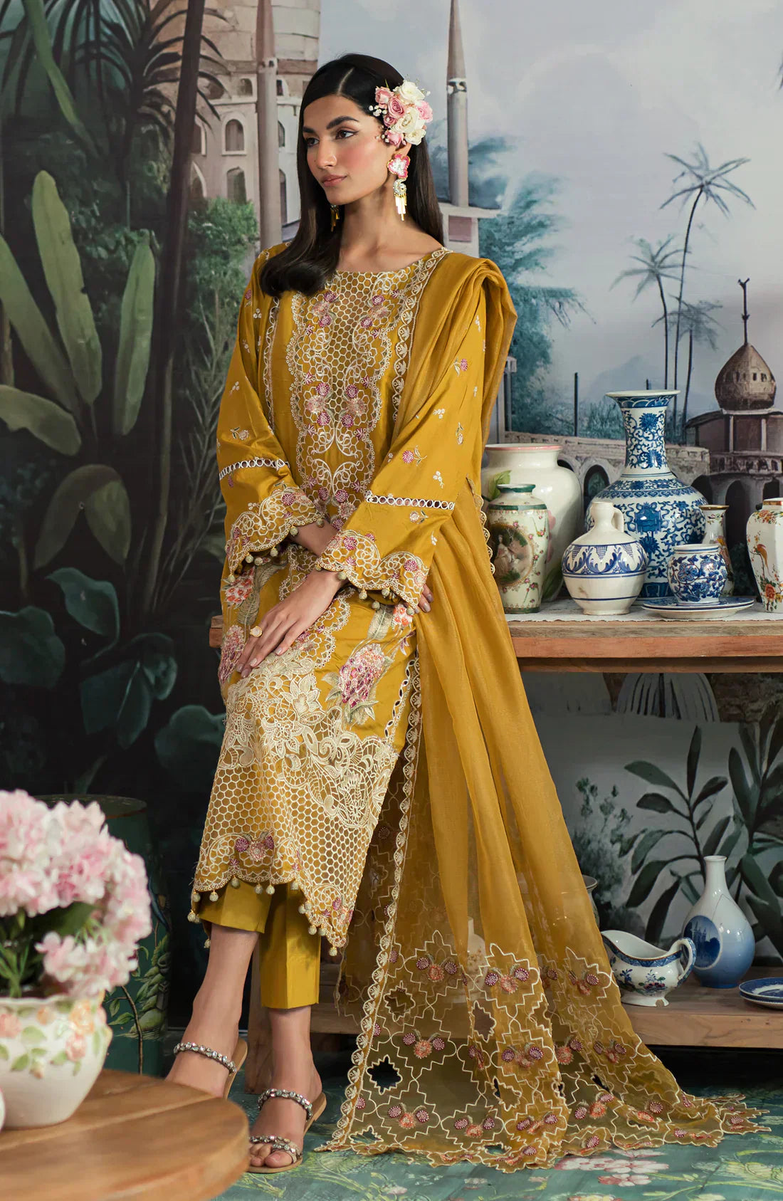 Emaan Adeel | Ayra Luxury Lawn 24 | AR-06 - by - Libasekhas UK - Registered Vendor of : Emaan Adeel - 100% Original Designer Dresss