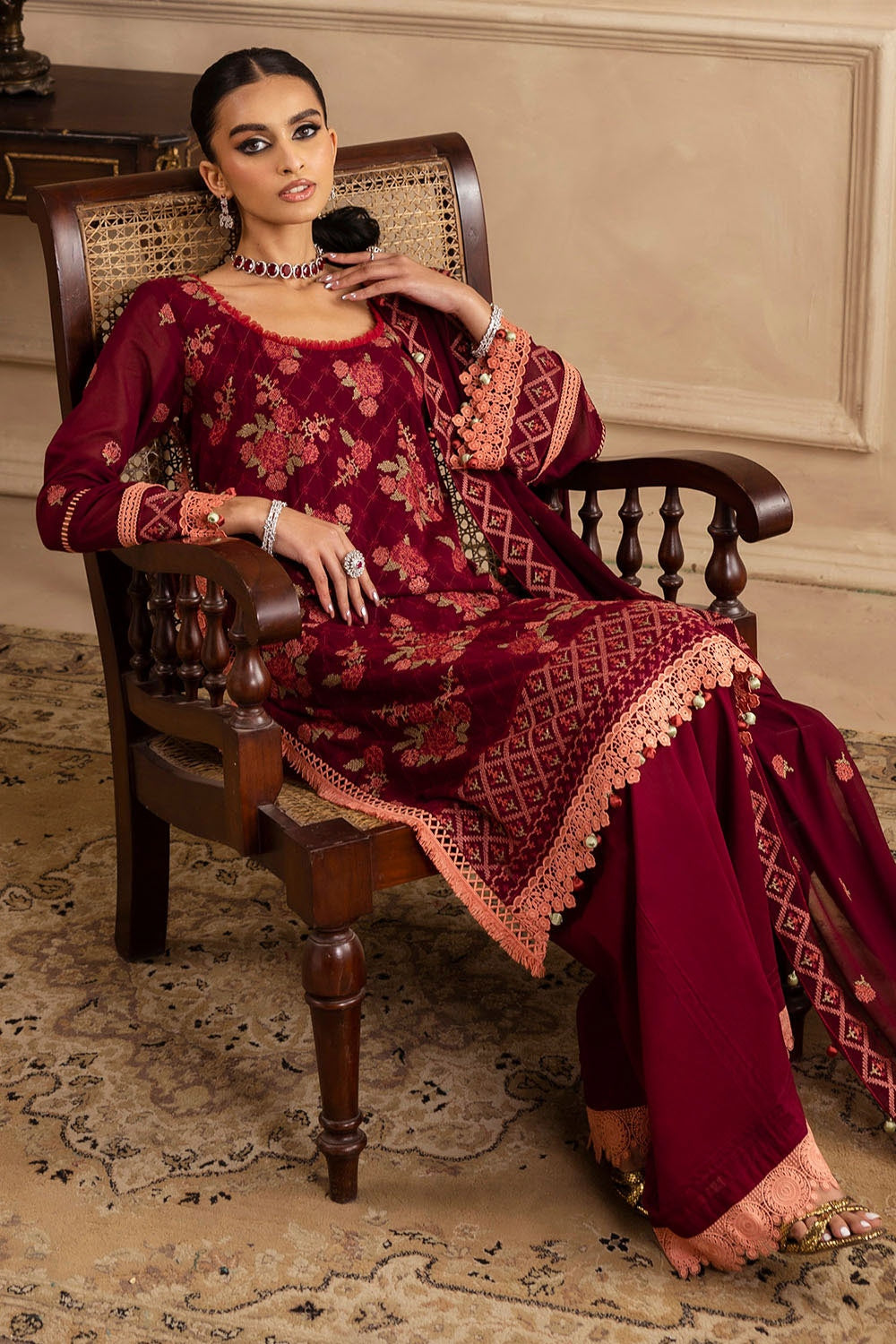 Gul Ahmed | Festive Eid 25 |  LSV-52022 - by - Libasekhas UK - Registered Vendor of : Gul Ahmed - 100% Original Designer Dresss