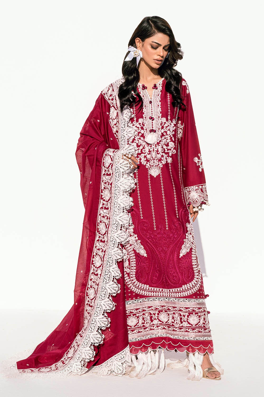 Gul Ahmed | Gul Nilofer 25 | DN-42040 - by - Libasekhas UK - Registered Vendor of : Gul Ahmed - 100% Original Designer Dresss