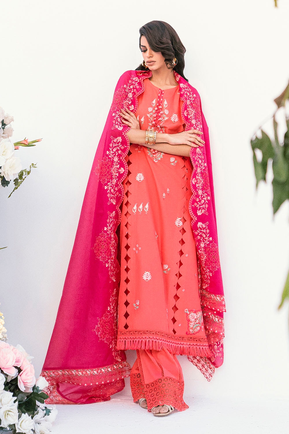 Gul Ahmed | Gul Nilofer 25 | DN-52007 - by - Libasekhas UK - Registered Vendor of : Gul Ahmed - 100% Original Designer Dresss