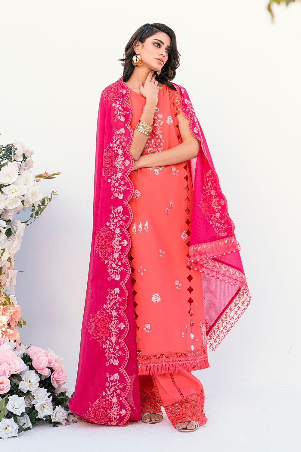 Gul Ahmed | Gul Nilofer 25 | DN-52007 - by - Libasekhas UK - Registered Vendor of : Gul Ahmed - 100% Original Designer Dresss