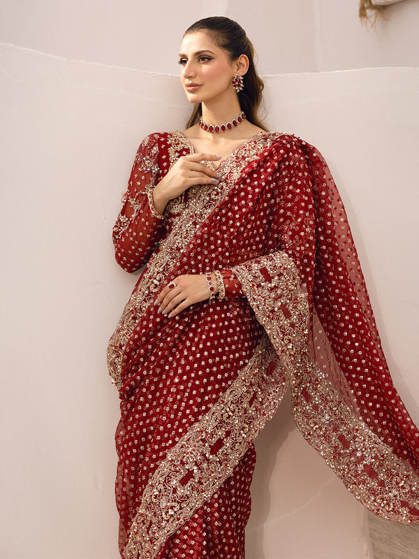 Epoque | Le Tresor Luxury Pret | AMBER - by - Libasekhas UK - Registered Vendor of : Epoque - 100% Original Designer Dresss
