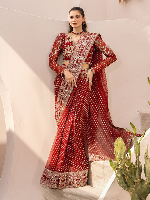 Epoque | Le Tresor Luxury Pret | AMBER - by - Libasekhas UK - Registered Vendor of : Epoque - 100% Original Designer Dresss