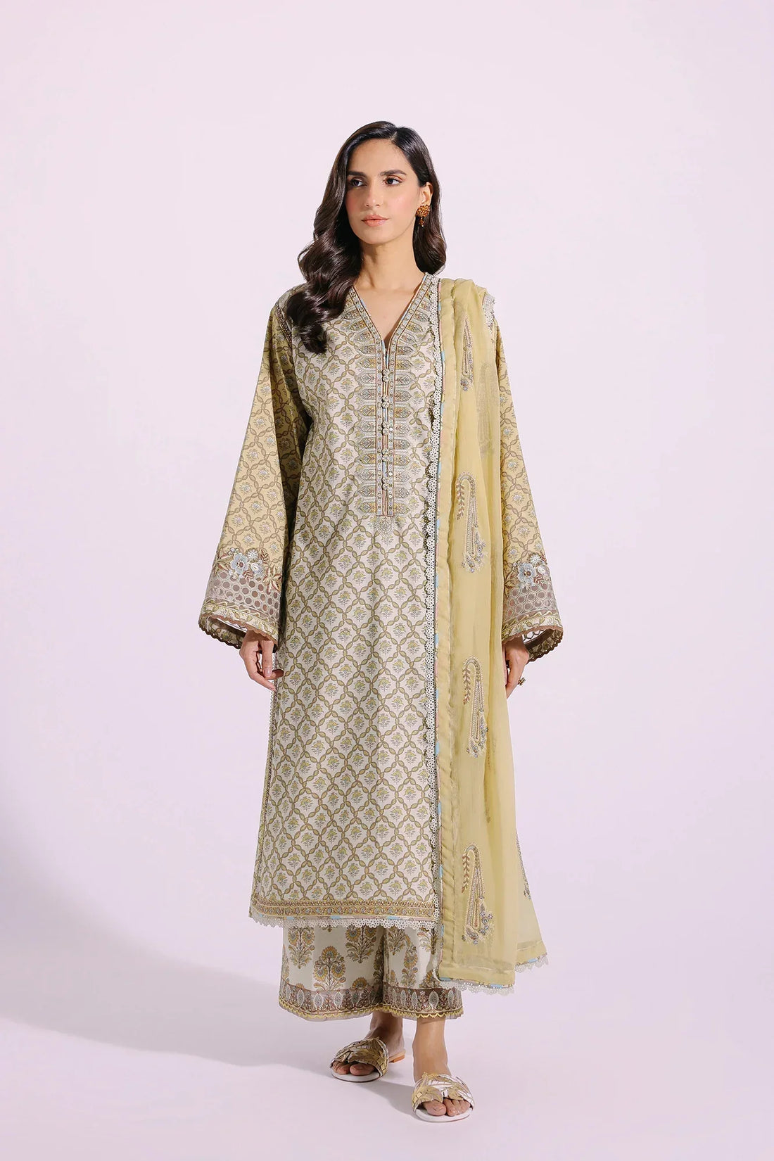 Ethnic | Rozana Collection SS 24 | E0404/203/130 - by - Libasekhas UK - Registered Vendor of : Ethnic - 100% Original Designer Dresss