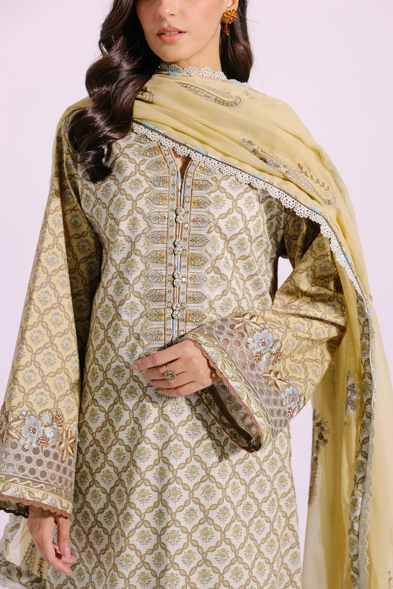 Ethnic | Rozana Collection SS 24 | E0404/203/130 - by - Libasekhas UK - Registered Vendor of : Ethnic - 100% Original Designer Dresss