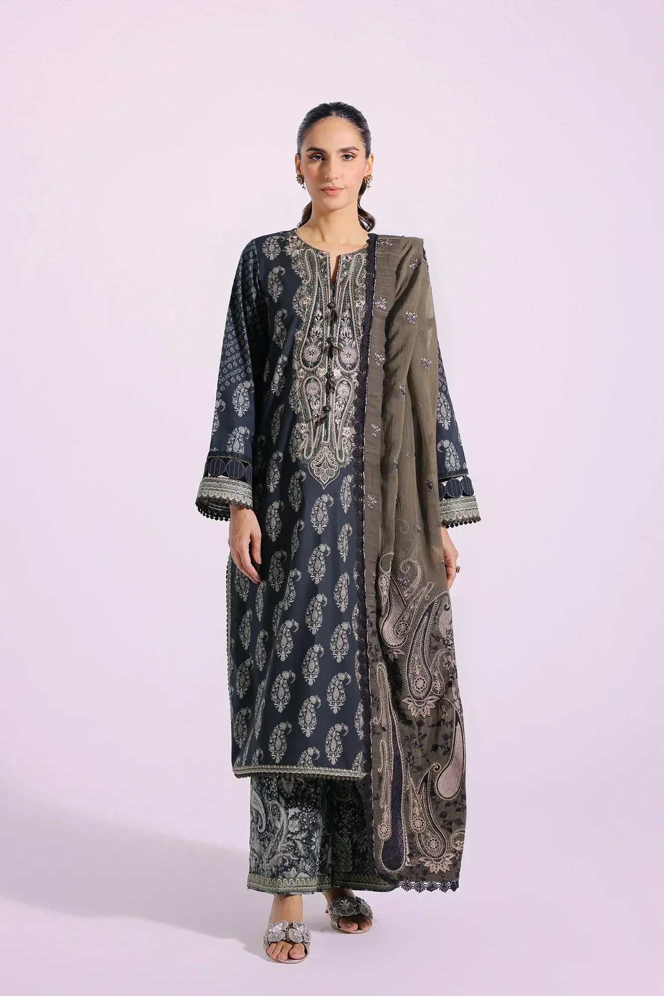 Ethnic | Rozana Collection SS 24 | E0405/203/116 - by - Libasekhas UK - Registered Vendor of : Ethnic - 100% Original Designer Dresss