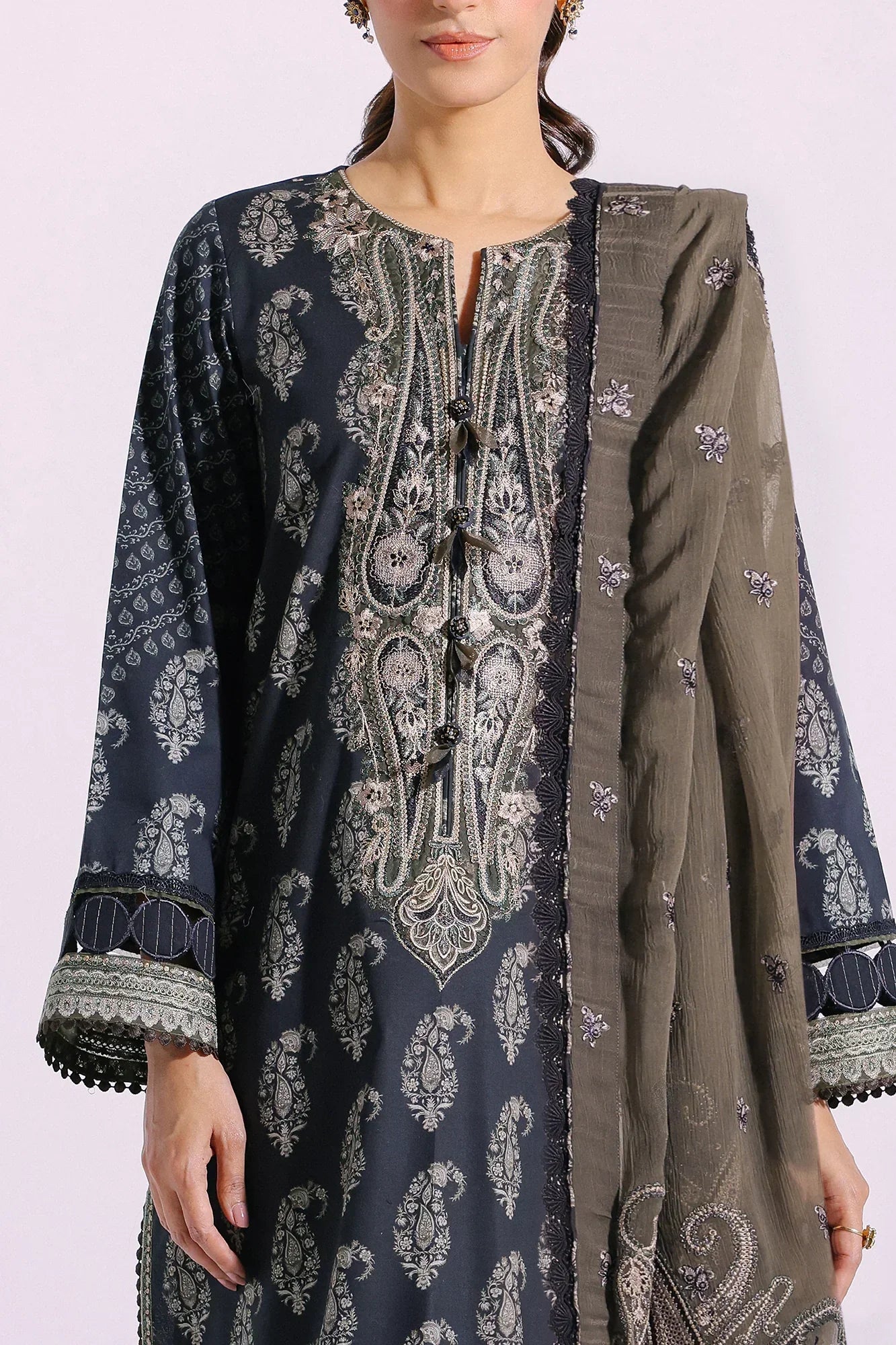 Ethnic | Rozana Collection SS 24 | E0405/203/116 - by - Libasekhas UK - Registered Vendor of : Ethnic - 100% Original Designer Dresss
