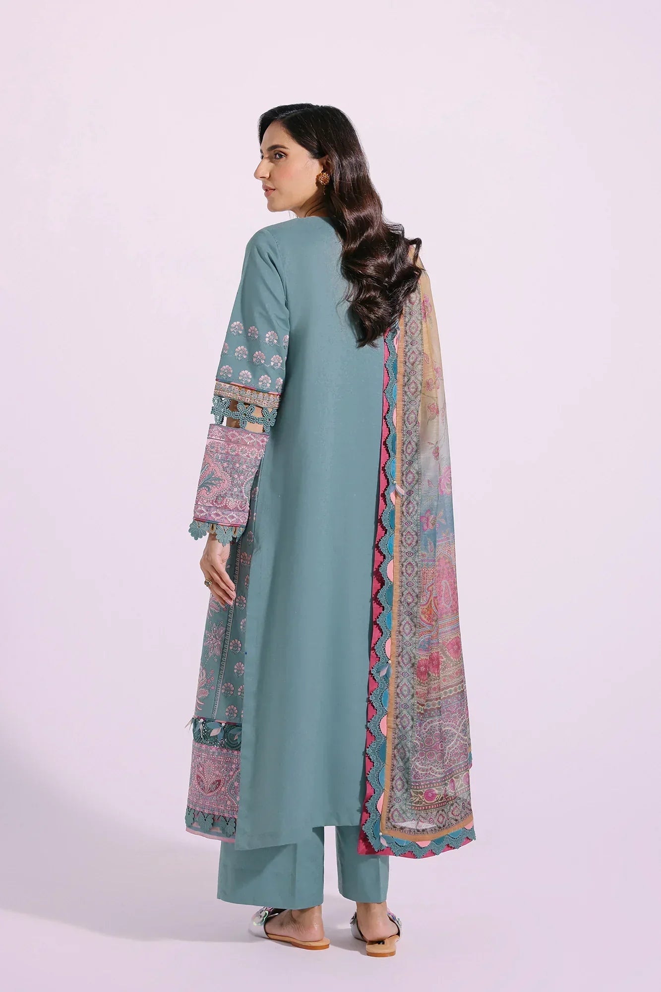 Ethnic | Rozana Collection SS 24 | E0406/203/718 - by - Libasekhas UK - Registered Vendor of : Ethnic - 100% Original Designer Dresss