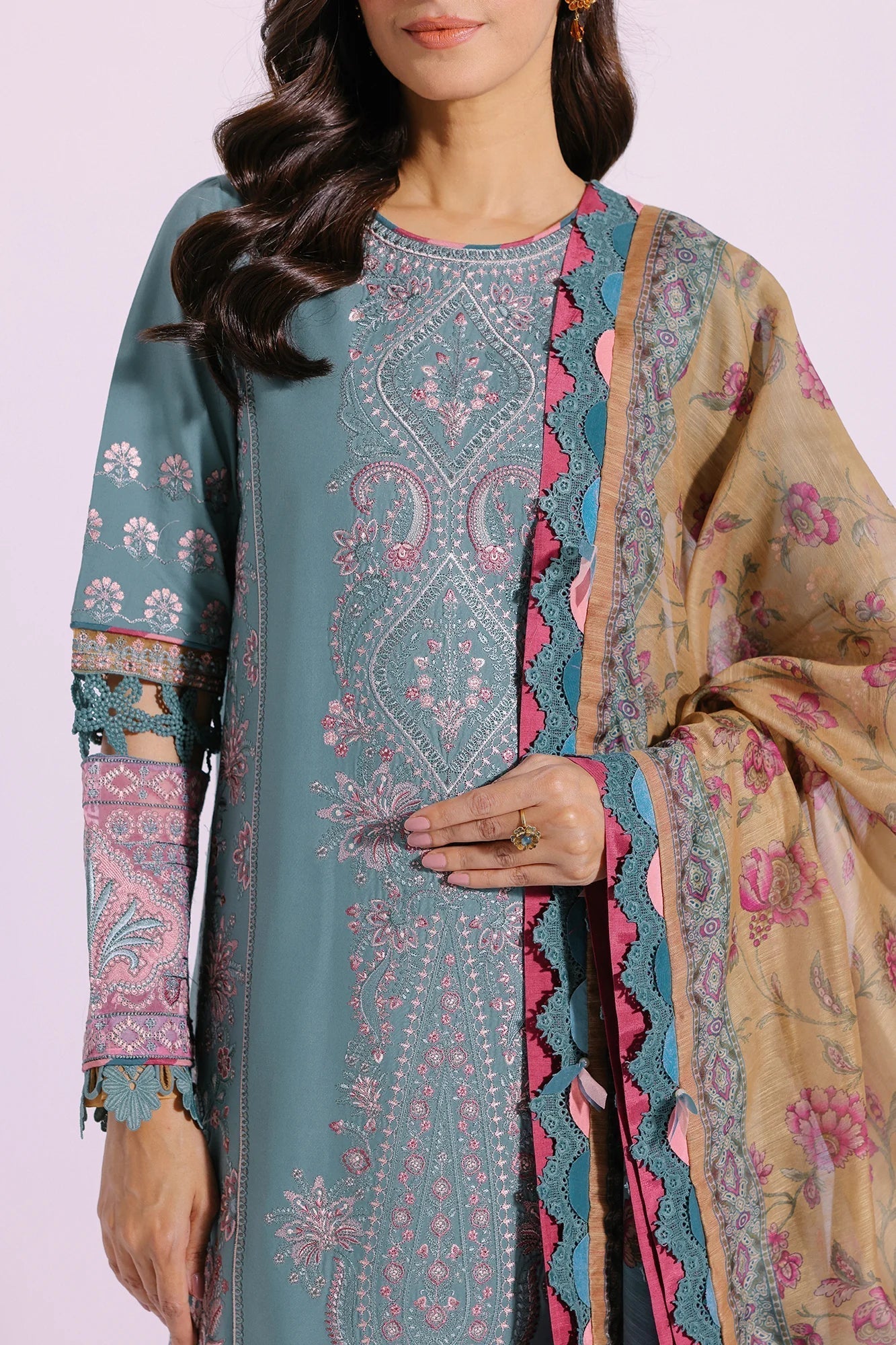 Ethnic | Rozana Collection SS 24 | E0406/203/718 - by - Libasekhas UK - Registered Vendor of : Ethnic - 100% Original Designer Dresss