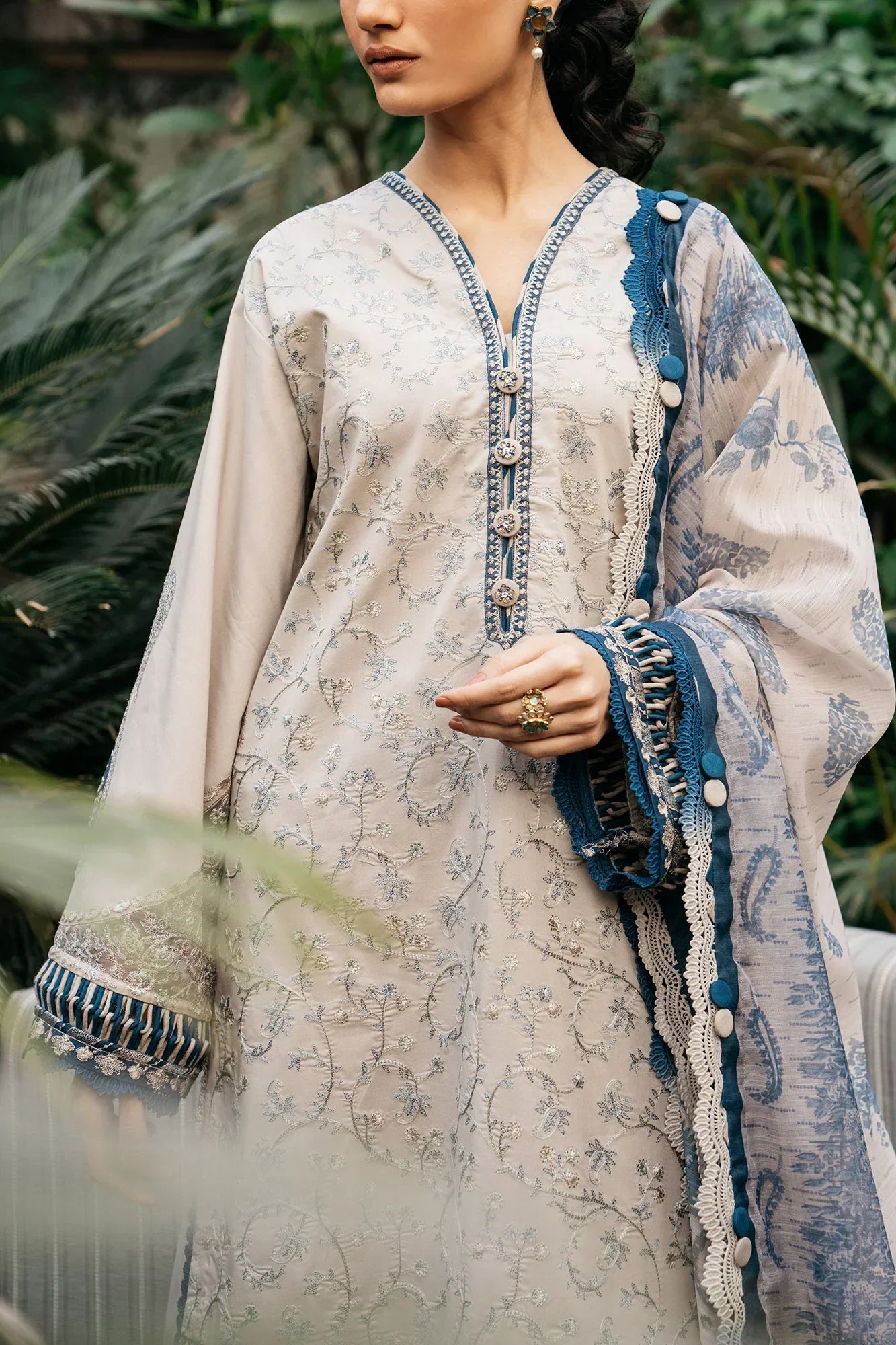 Ethnic | Rozana Collection SS 24 | E0408/203/004 - by - Libasekhas UK - Registered Vendor of : Ethnic - 100% Original Designer Dresss