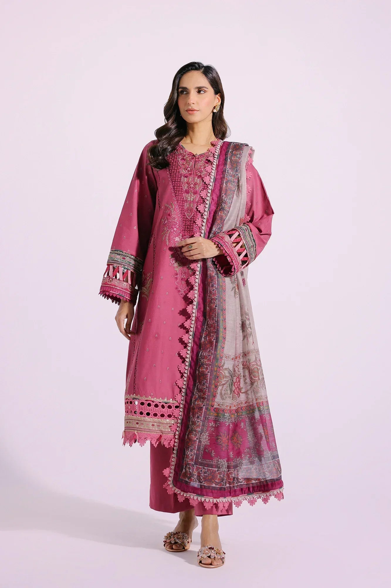 Ethnic | Rozana Collection SS 24 | E0409/203/409 - by - Libasekhas UK - Registered Vendor of : Ethnic - 100% Original Designer Dresss