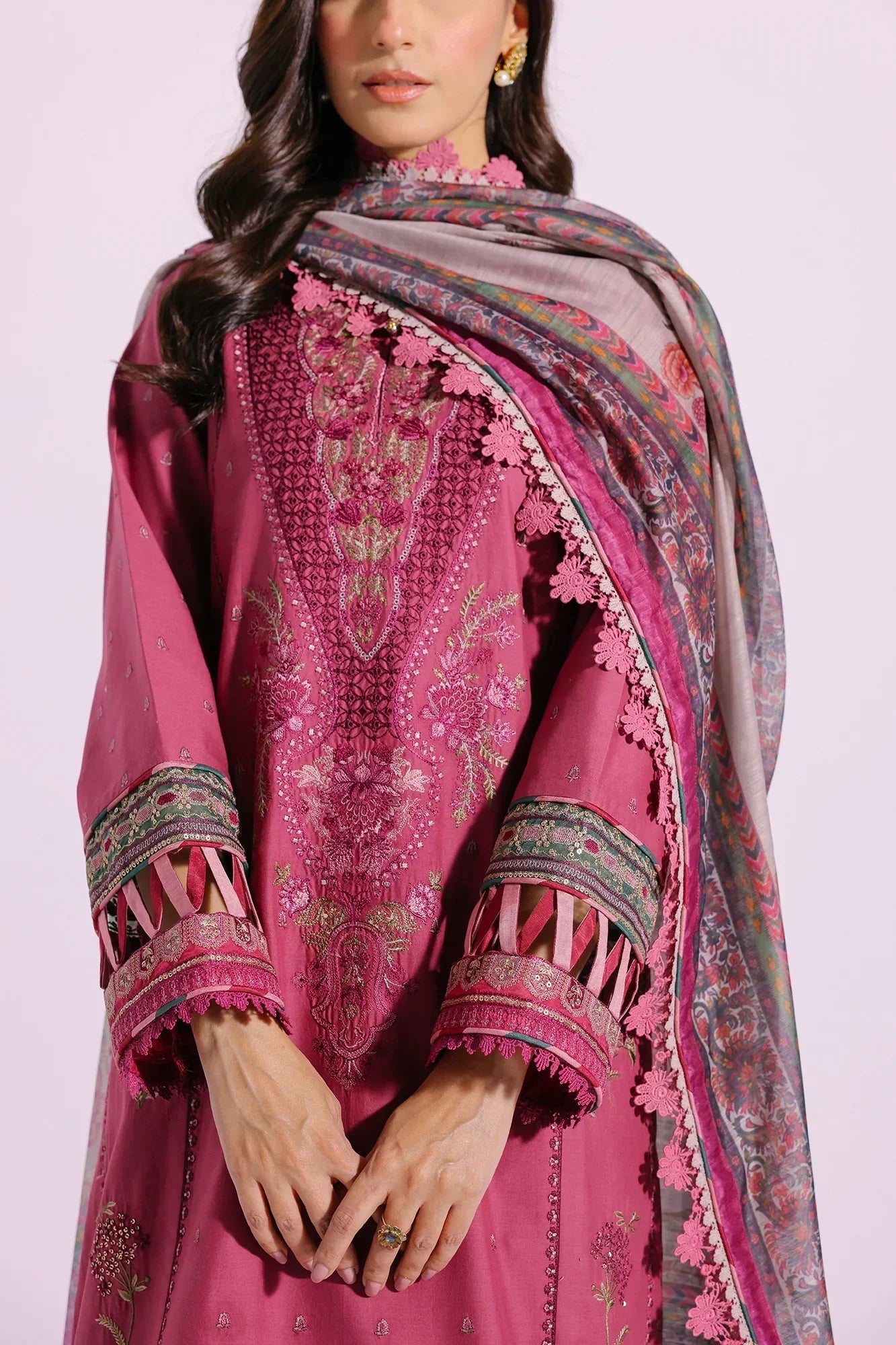 Ethnic | Rozana Collection SS 24 | E0409/203/409 - by - Libasekhas UK - Registered Vendor of : Ethnic - 100% Original Designer Dresss