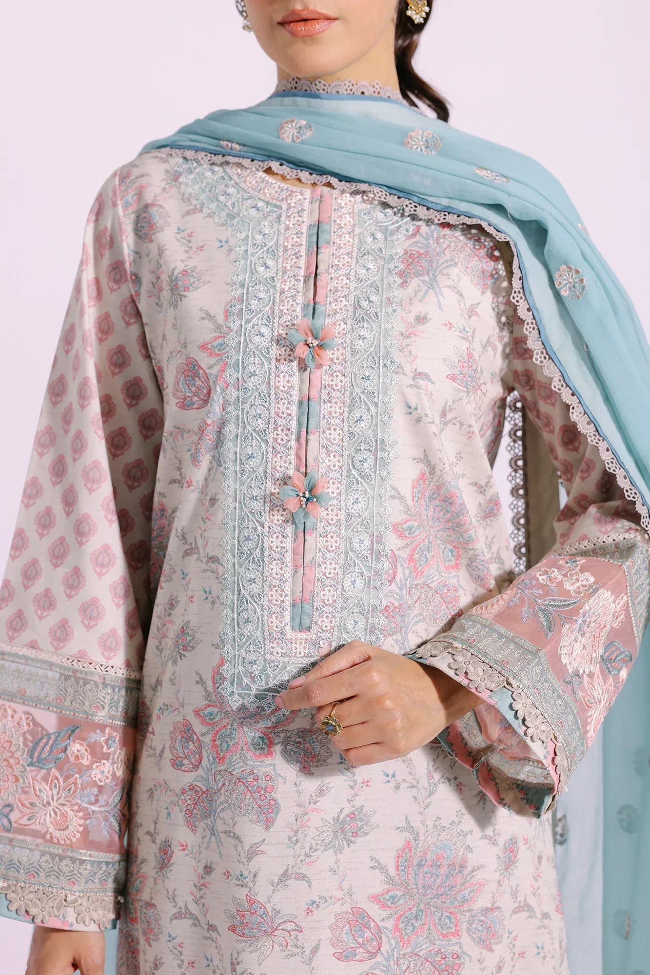 Ethnic | Rozana Collection SS 24 | E0401/203/112 - by - Libasekhas UK - Registered Vendor of : Ethnic - 100% Original Designer Dresss