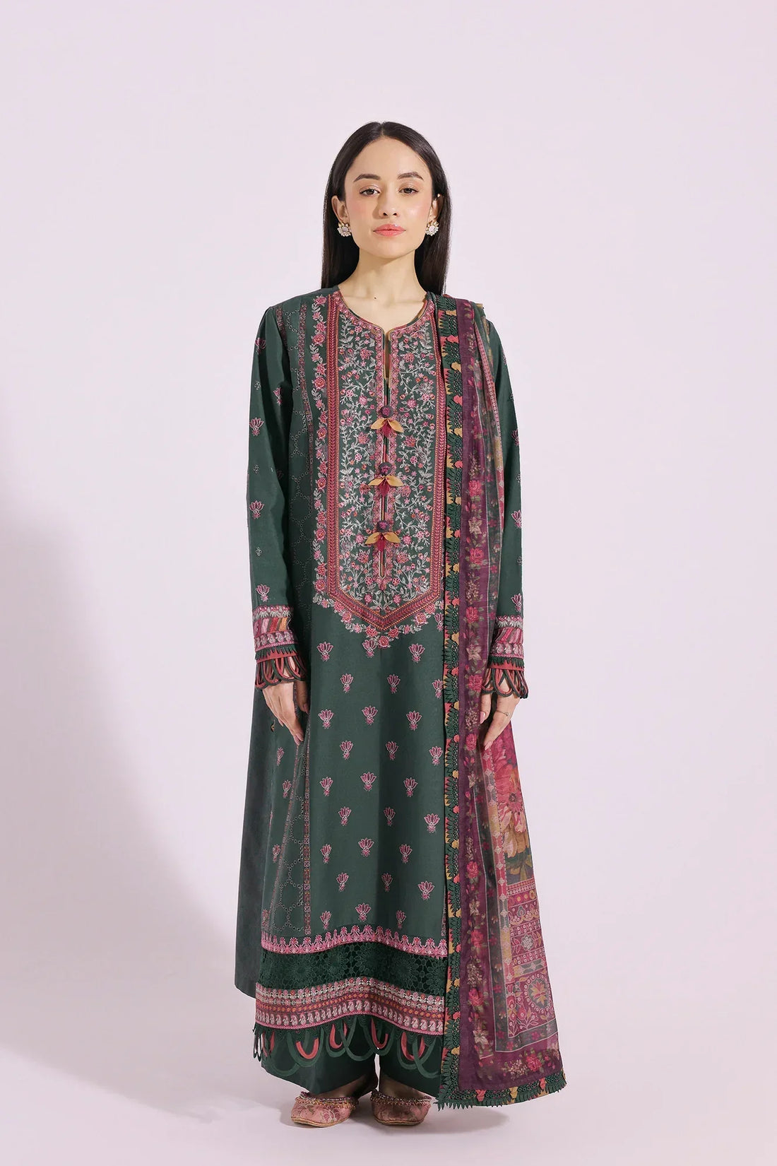 Ethnic | Rozana Collection SS 24 | E0410/203/707 - by - Libasekhas UK - Registered Vendor of : Ethnic - 100% Original Designer Dresss