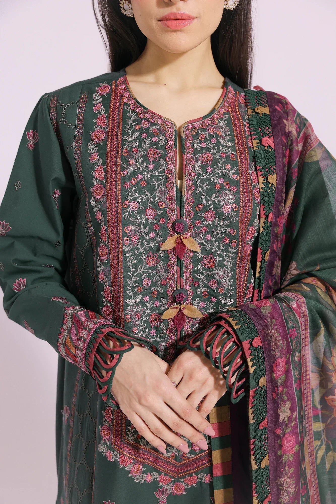 Ethnic | Rozana Collection SS 24 | E0410/203/707 - by - Libasekhas UK - Registered Vendor of : Ethnic - 100% Original Designer Dresss