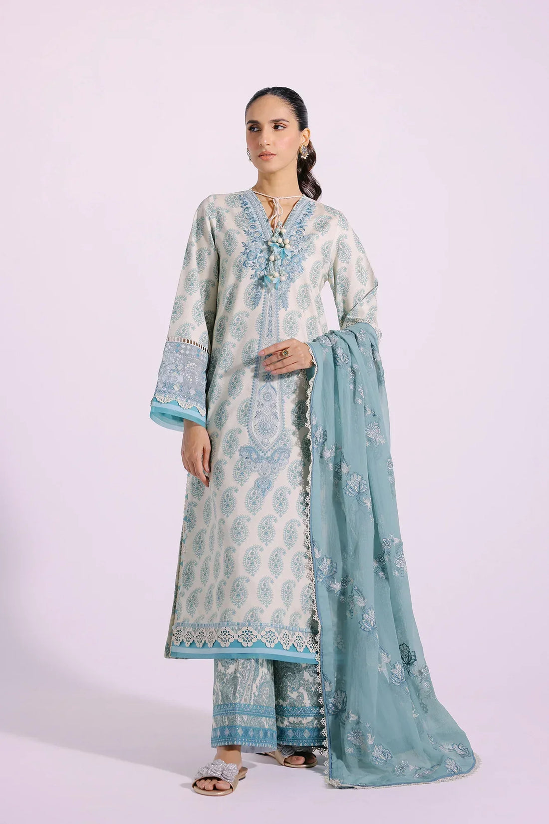 Ethnic | Rozana Collection SS 24 | E0414/203/130 - by - Libasekhas UK - Registered Vendor of : Ethnic - 100% Original Designer Dresss