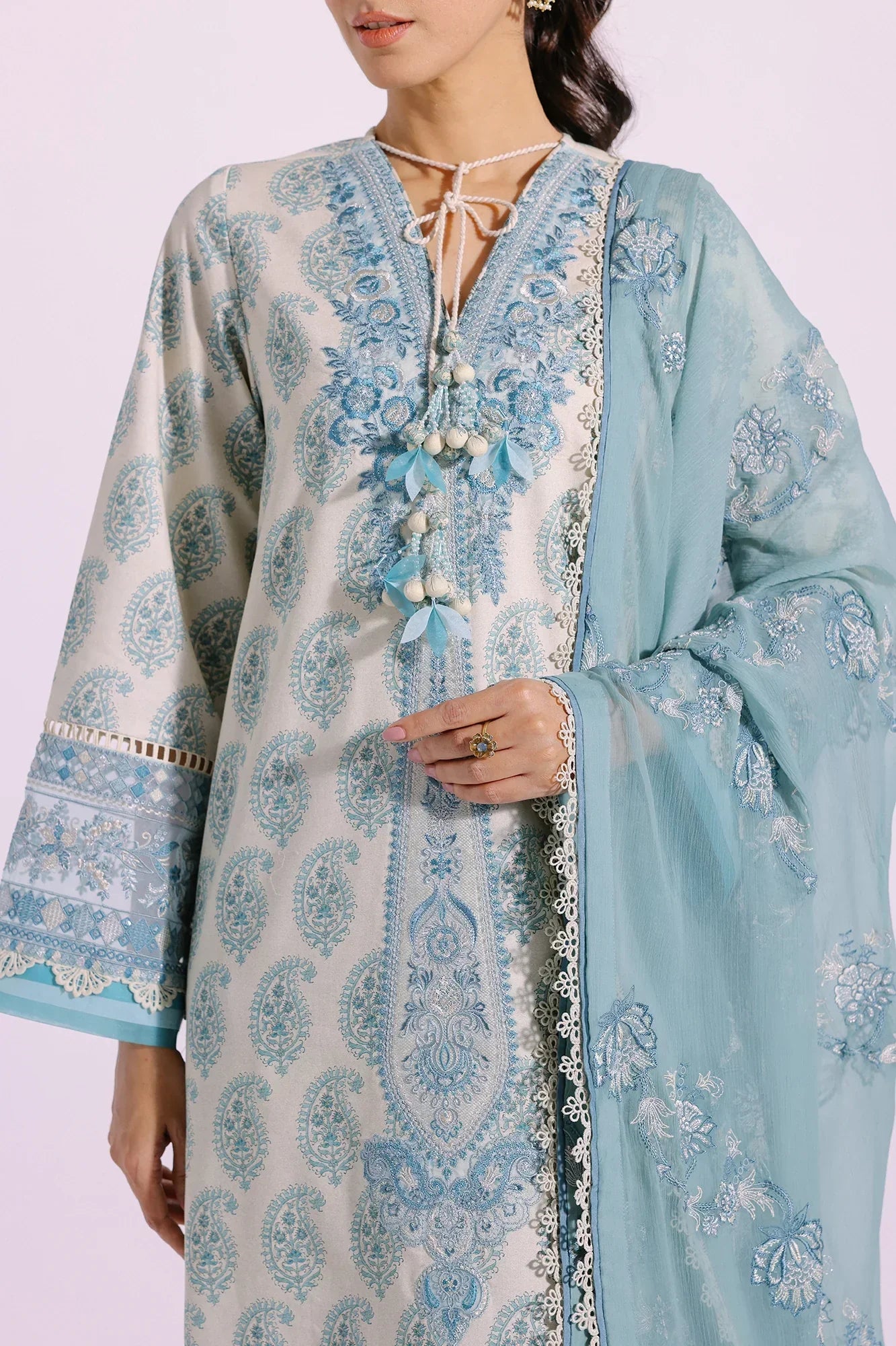 Ethnic | Rozana Collection SS 24 | E0414/203/130 - by - Libasekhas UK - Registered Vendor of : Ethnic - 100% Original Designer Dresss