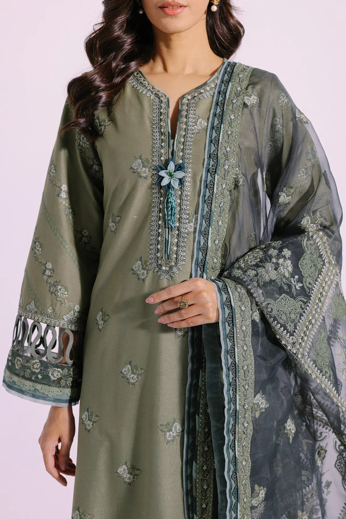 Ethnic | Rozana Collection SS 24 | E0415/203/127 - by - Libasekhas UK - Registered Vendor of : Ethnic - 100% Original Designer Dresss