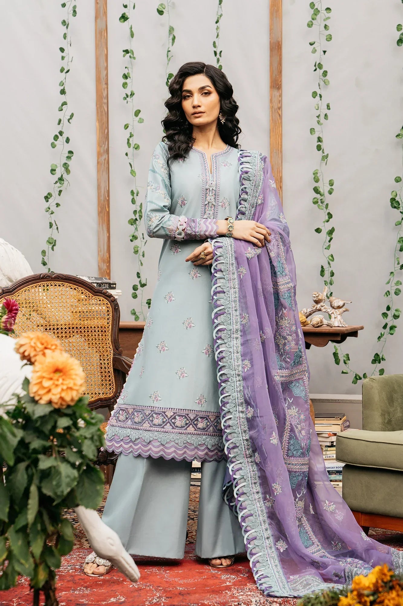 Ethnic | Rozana Collection SS 24 | E0415/203/716 - by - Libasekhas UK - Registered Vendor of : Ethnic - 100% Original Designer Dresss