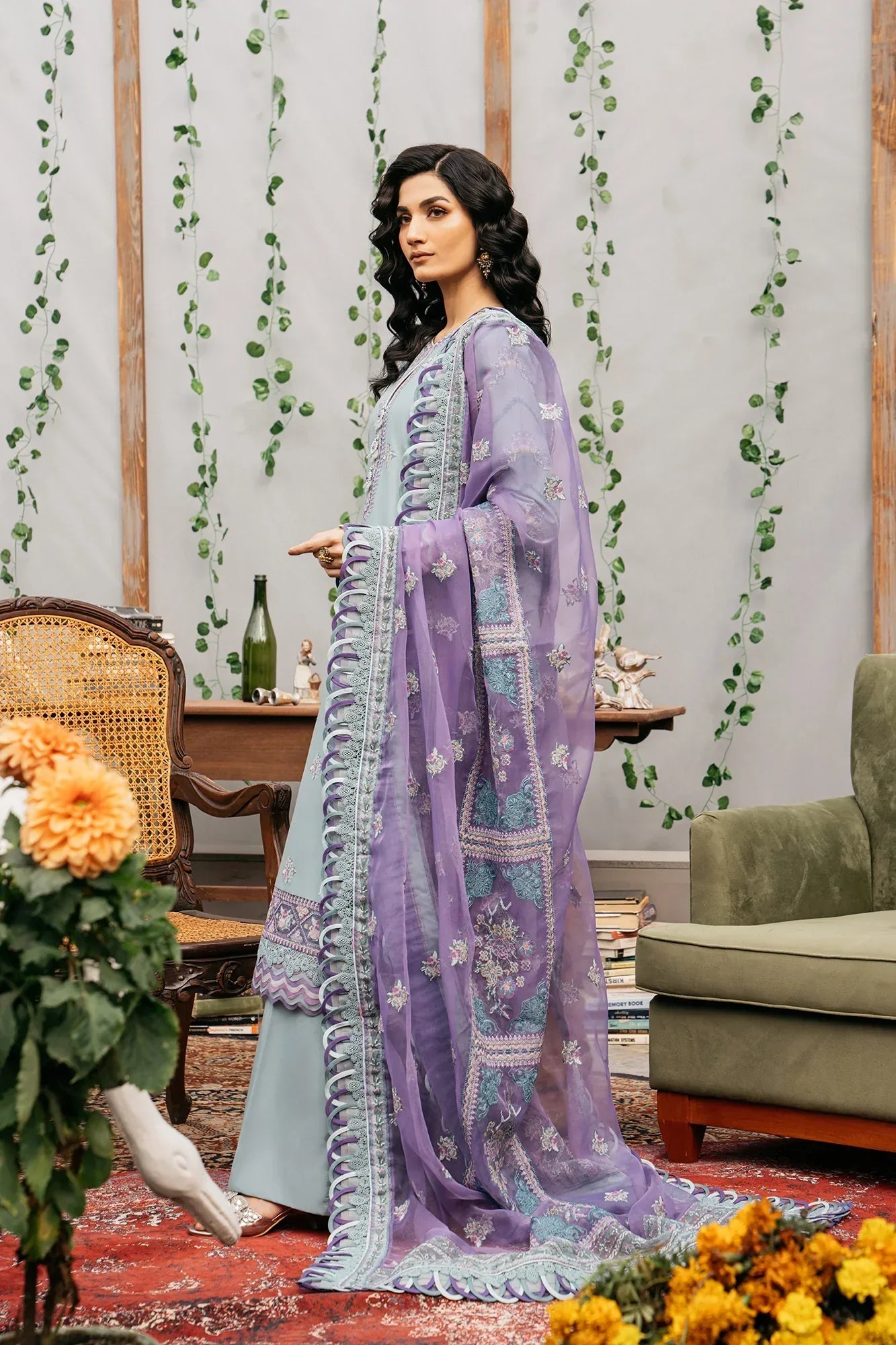 Ethnic | Rozana Collection SS 24 | E0415/203/716 - by - Libasekhas UK - Registered Vendor of : Ethnic - 100% Original Designer Dresss