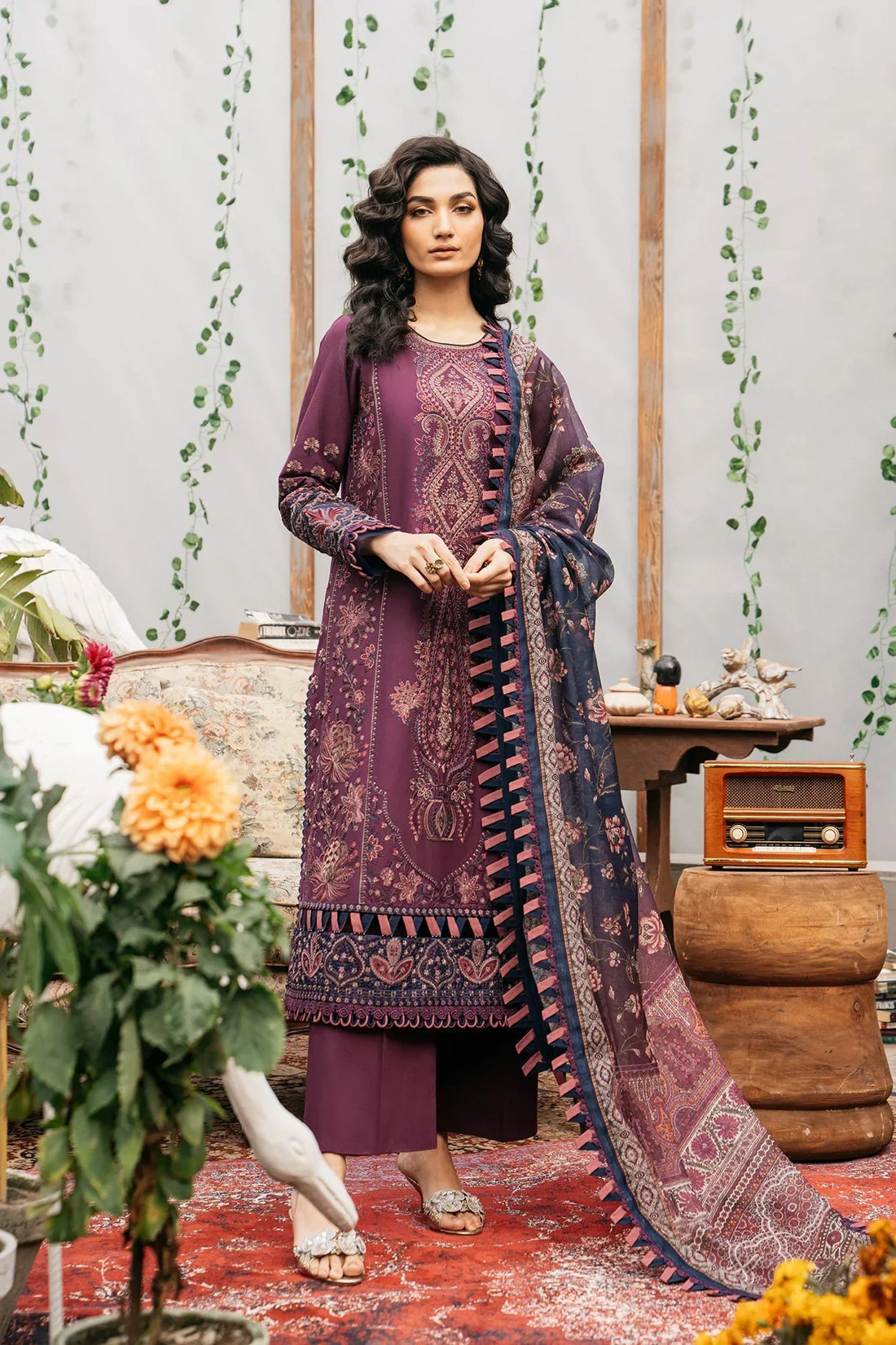 Ethnic | Rozana Collection SS 24 | E0406/203/520 - by - Libasekhas UK - Registered Vendor of : Ethnic - 100% Original Designer Dresss