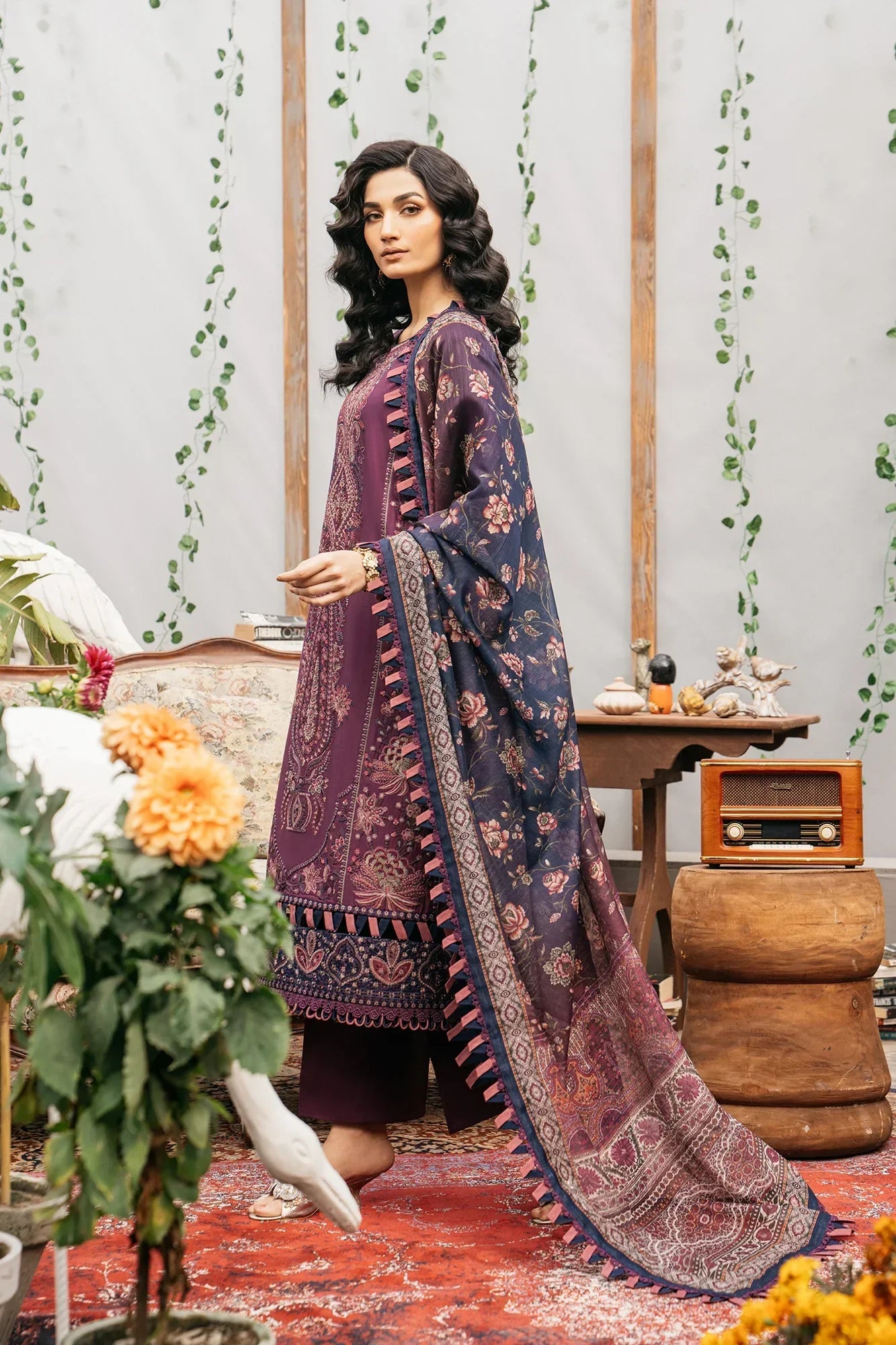 Ethnic | Rozana Collection SS 24 | E0406/203/520 - by - Libasekhas UK - Registered Vendor of : Ethnic - 100% Original Designer Dresss