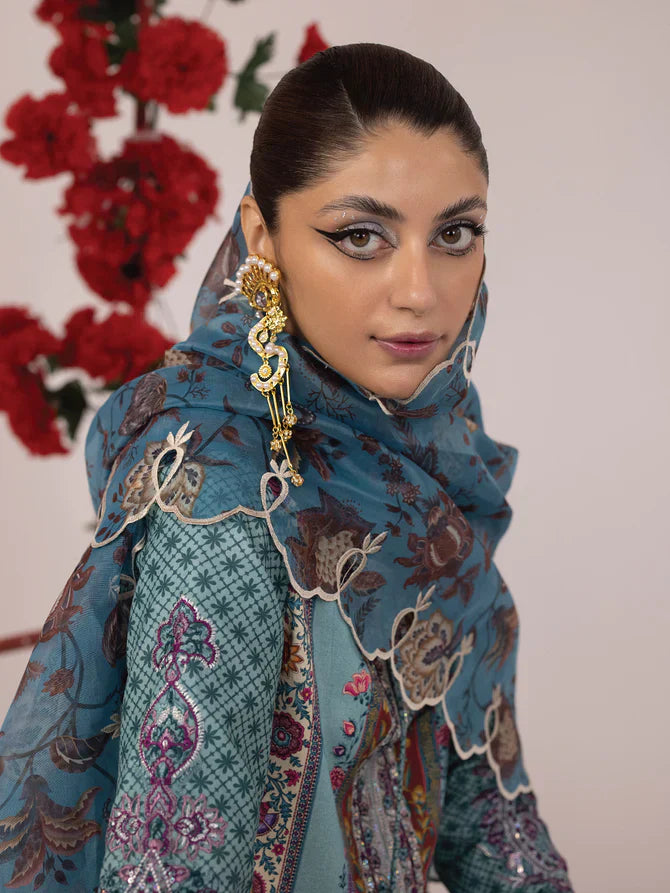 Ittehad | Faiza Faisal Rangeeli Lawn 24 | Rampa - by - Libasekhas UK - Registered Vendor of : Ittehad - 100% Original Designer Dresss