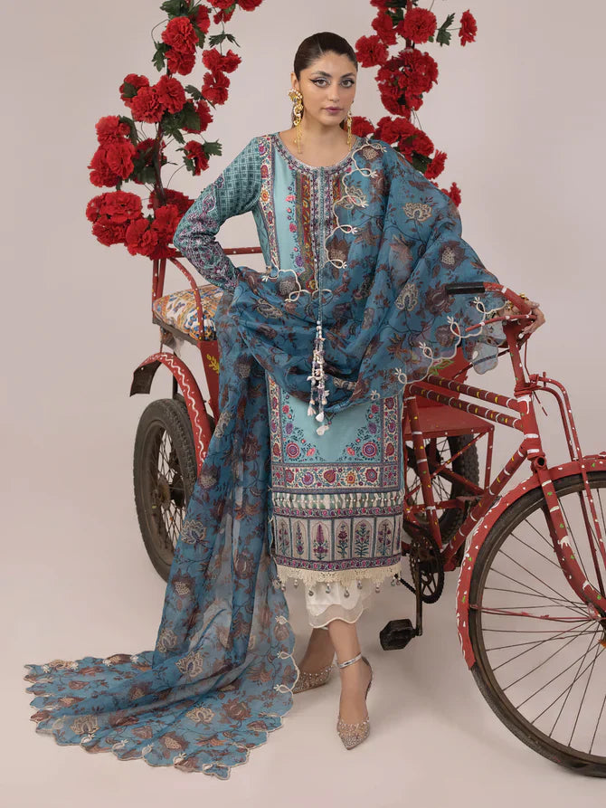 Ittehad | Faiza Faisal Rangeeli Lawn 24 | Rampa - by - Libasekhas UK - Registered Vendor of : Ittehad - 100% Original Designer Dresss